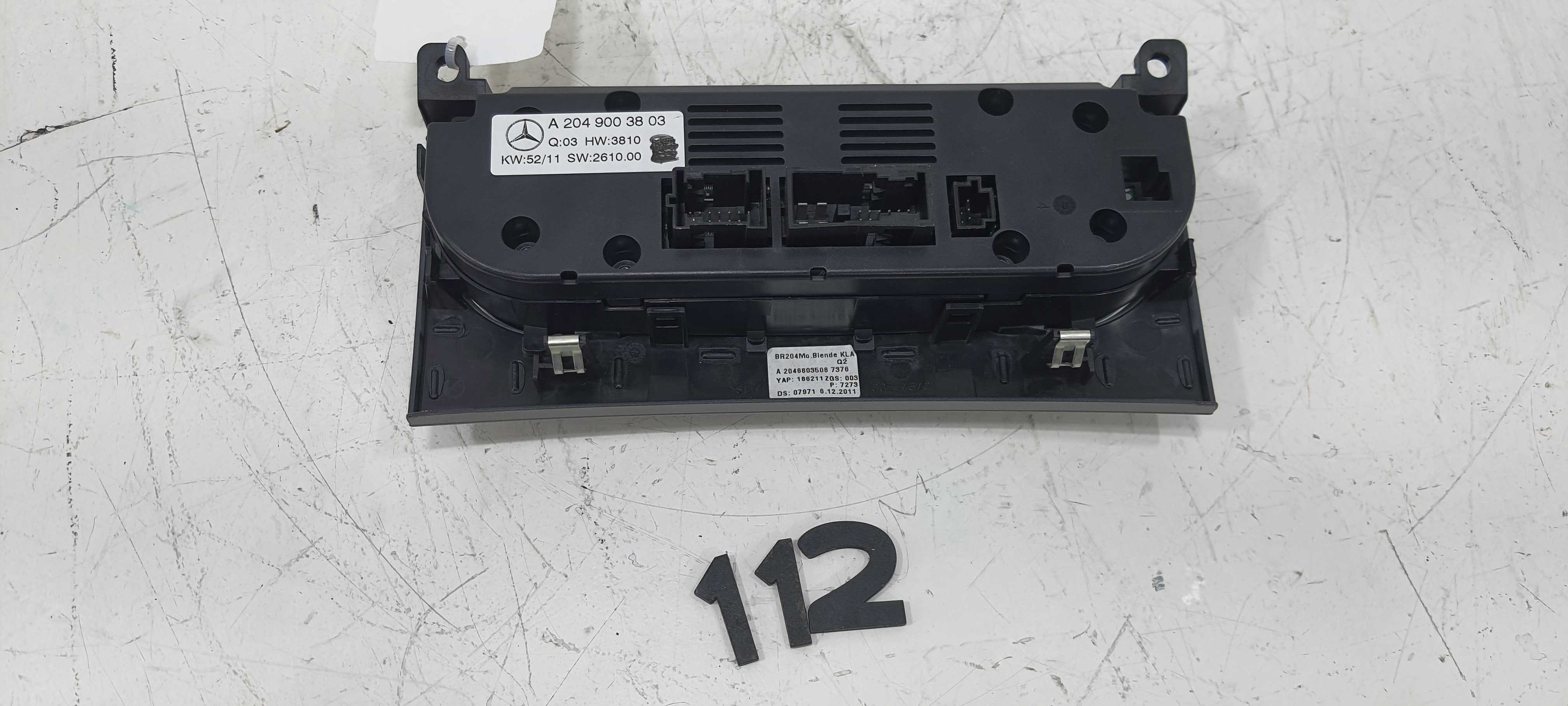 Comando De Ar Condicionado Mercedes C180 2012 V2267 5