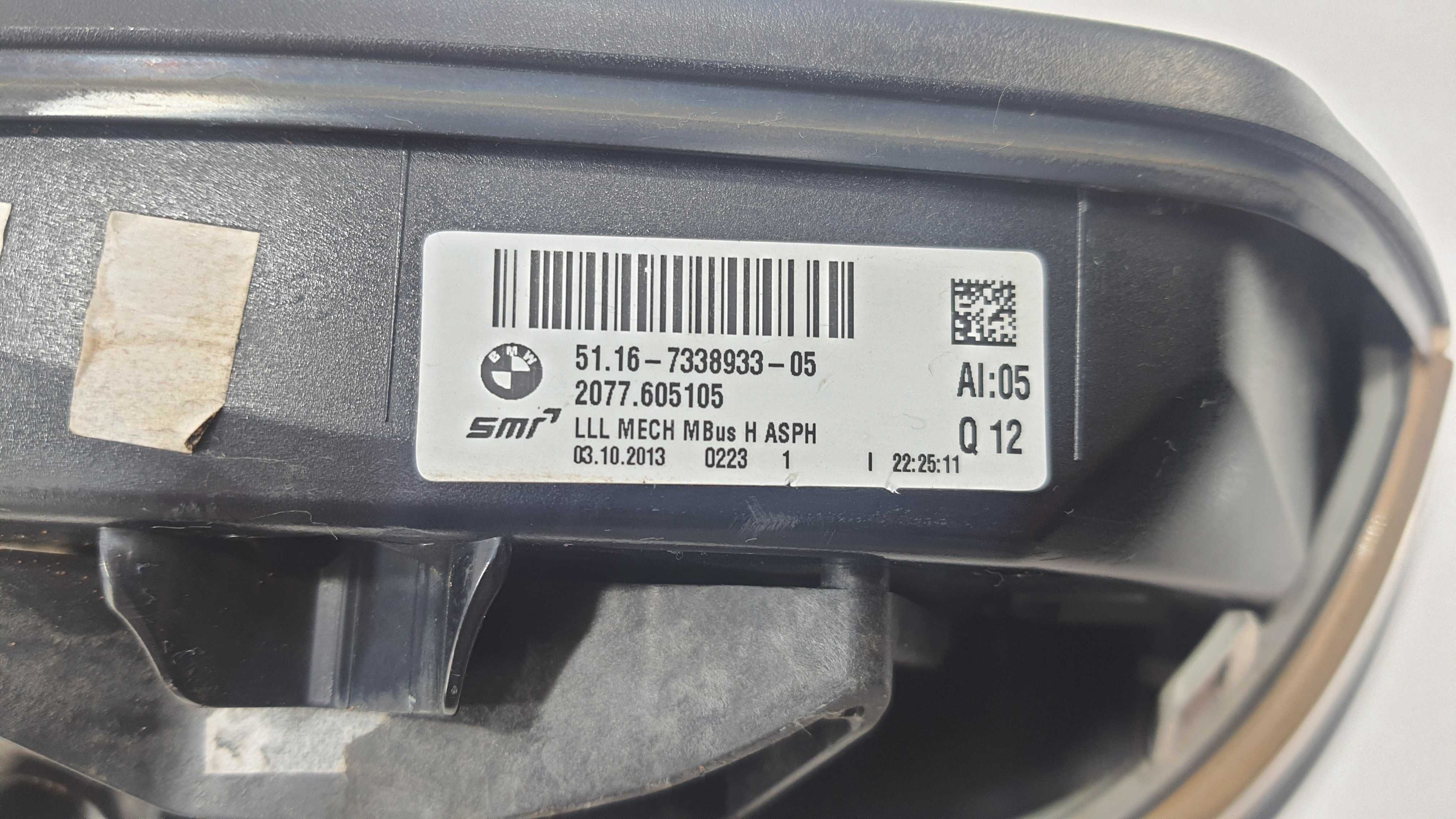 Retrovisor Esquerda Detalhe S/ Capa Bmw 316i 1.6 14 Tb V2277 6