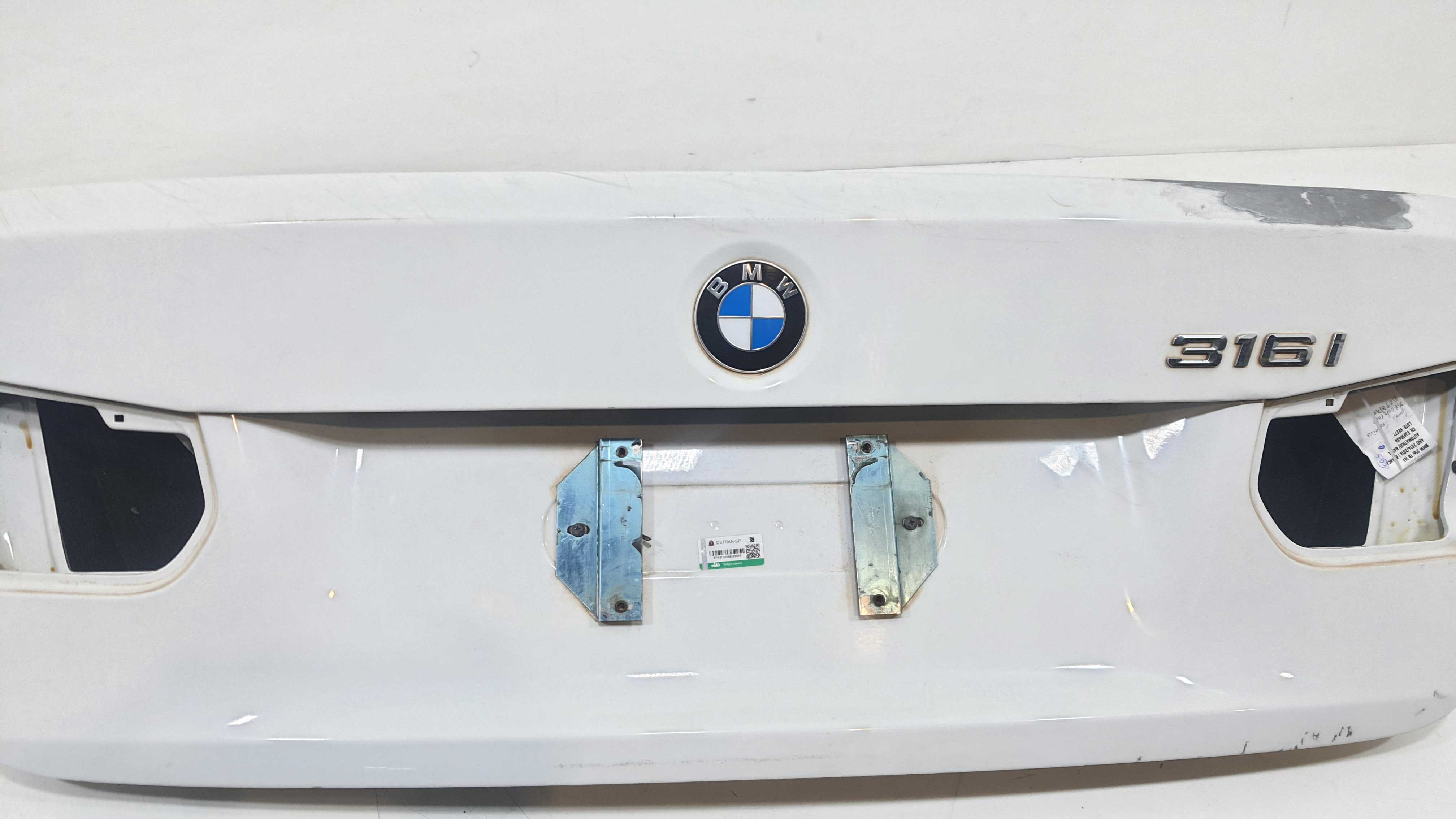 Tampa Traseira Recuperada Bmw 316i 1.6 2014 Tb V2277  Branca 3