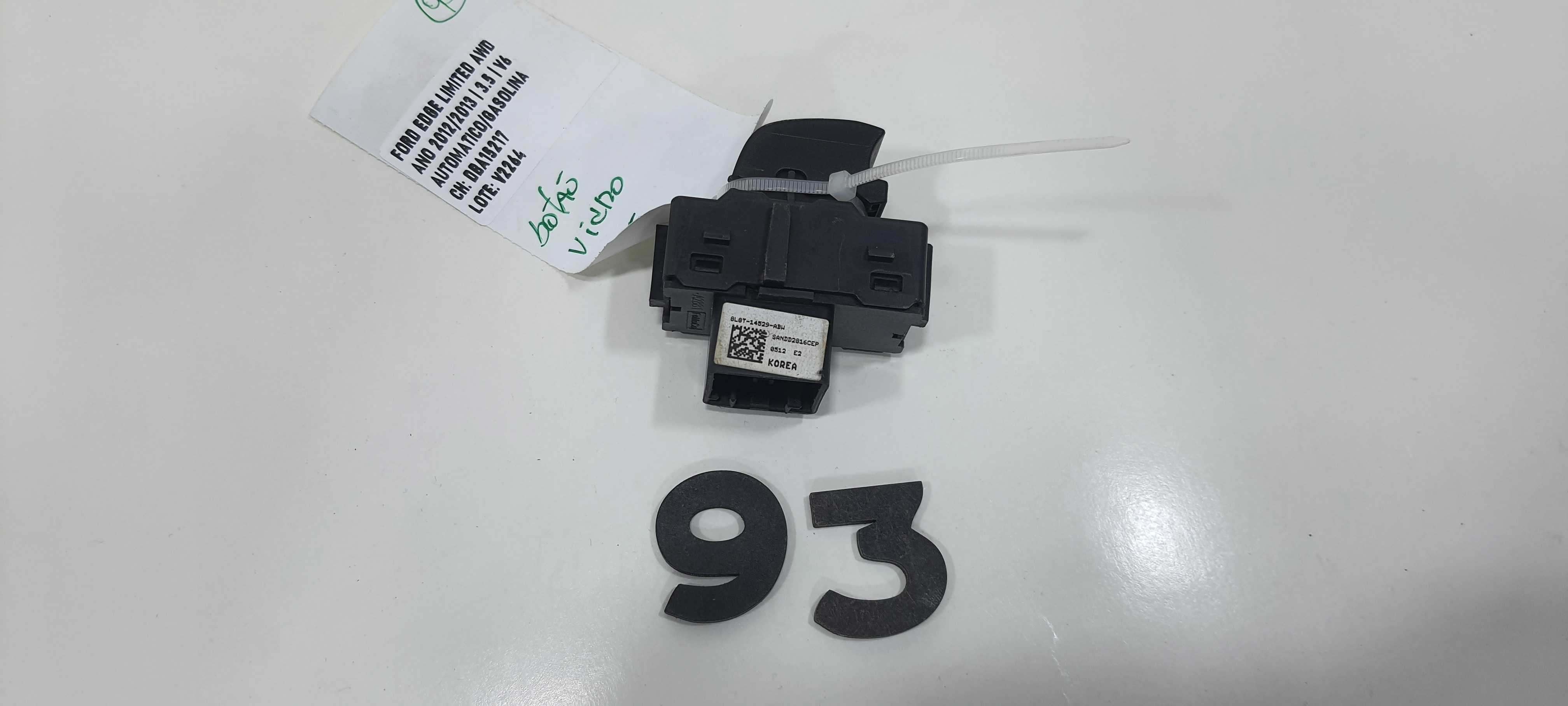 Botão Vidro Traseiro Esquerdo Ford Edge Limited 2013 V2264 4