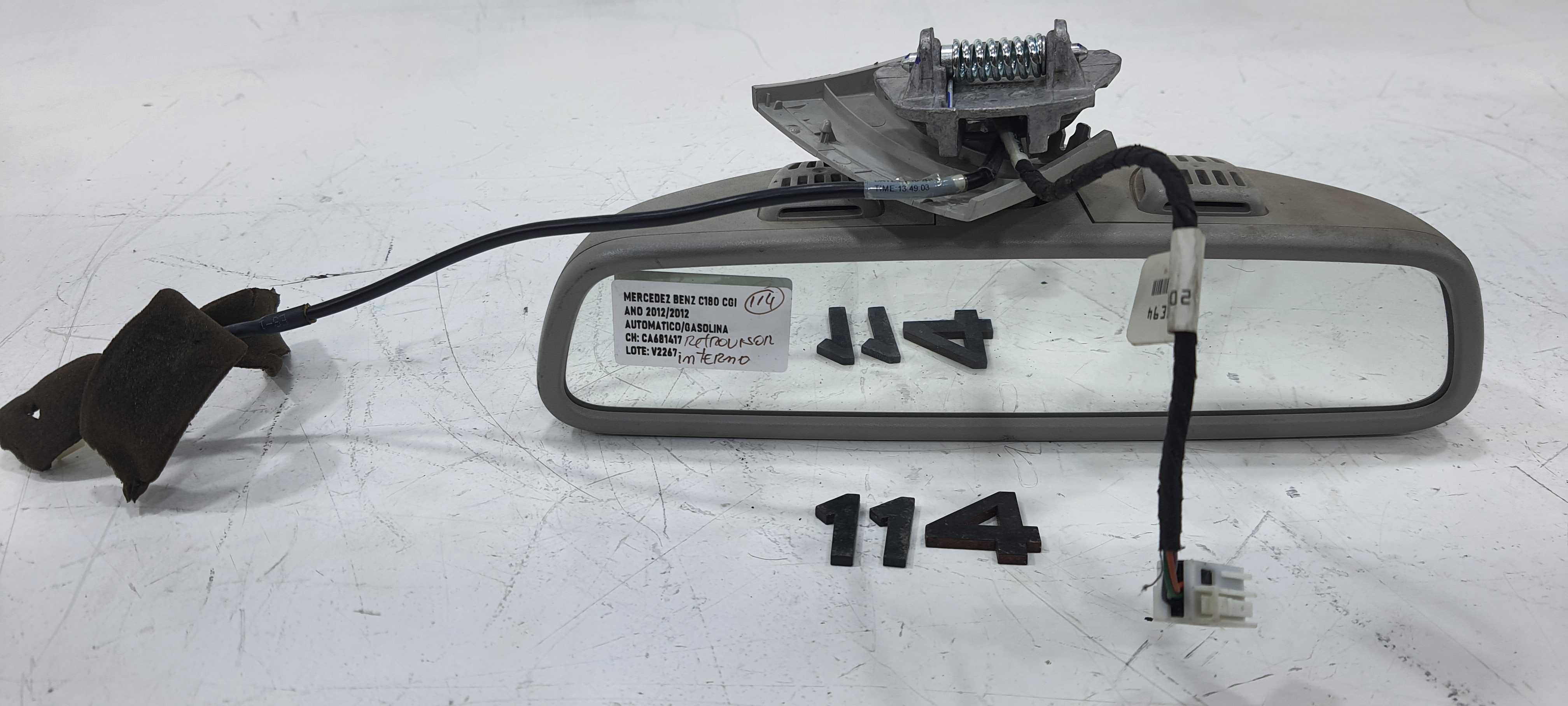 Retrovisor Interno Mercedes-benz C180 2012 V2267 2
