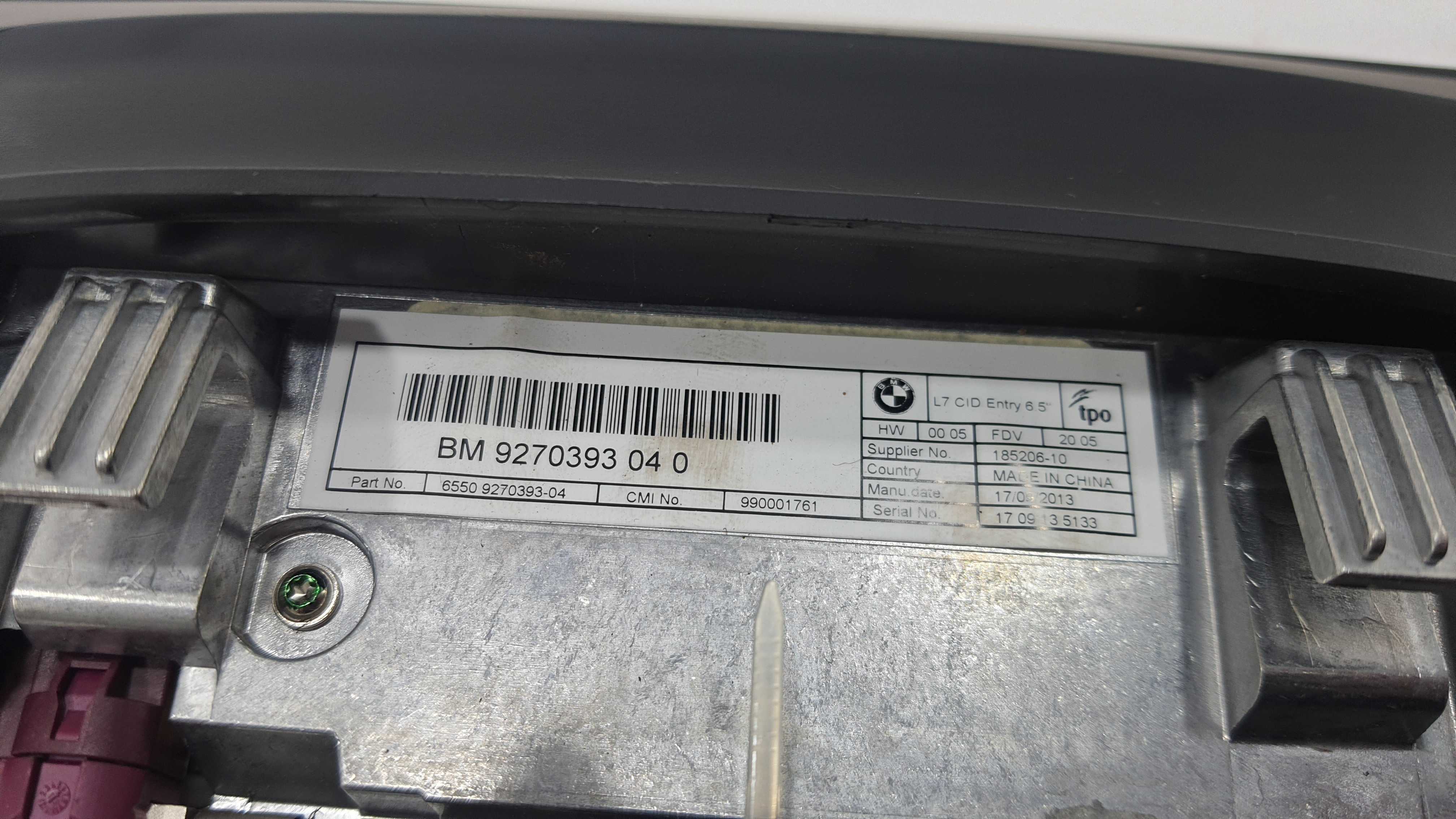 Tela Multimidia Bmw 316i 1.6 Tb V2277 6