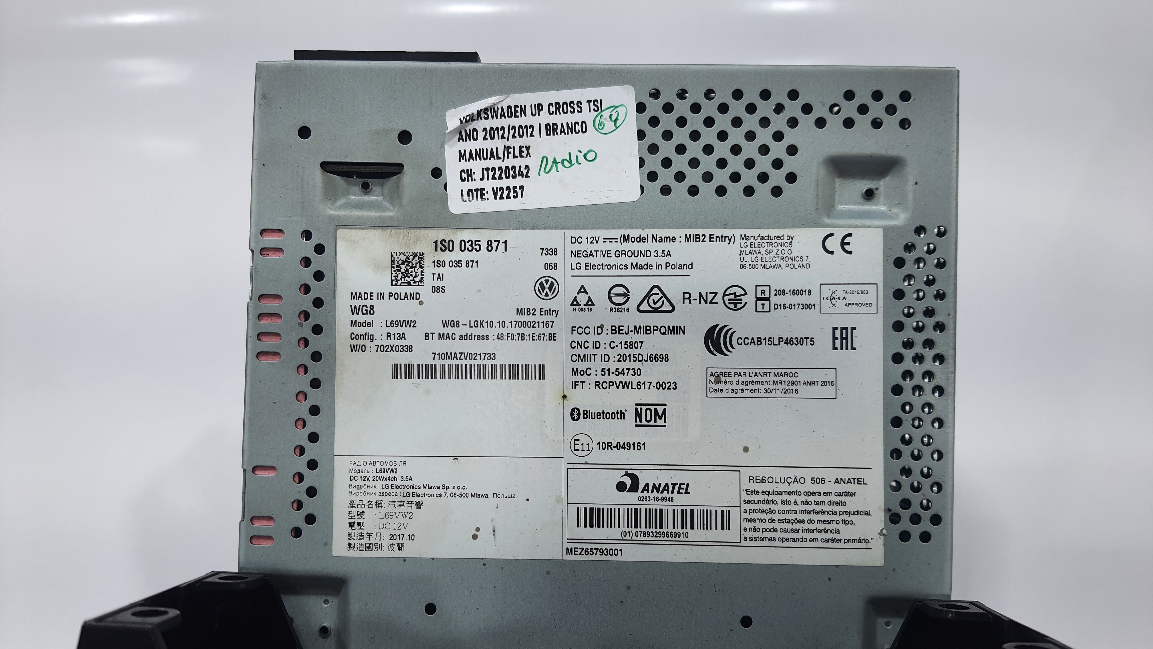 Multimidia volkswagen up cross tsi 2018 v2257 4
