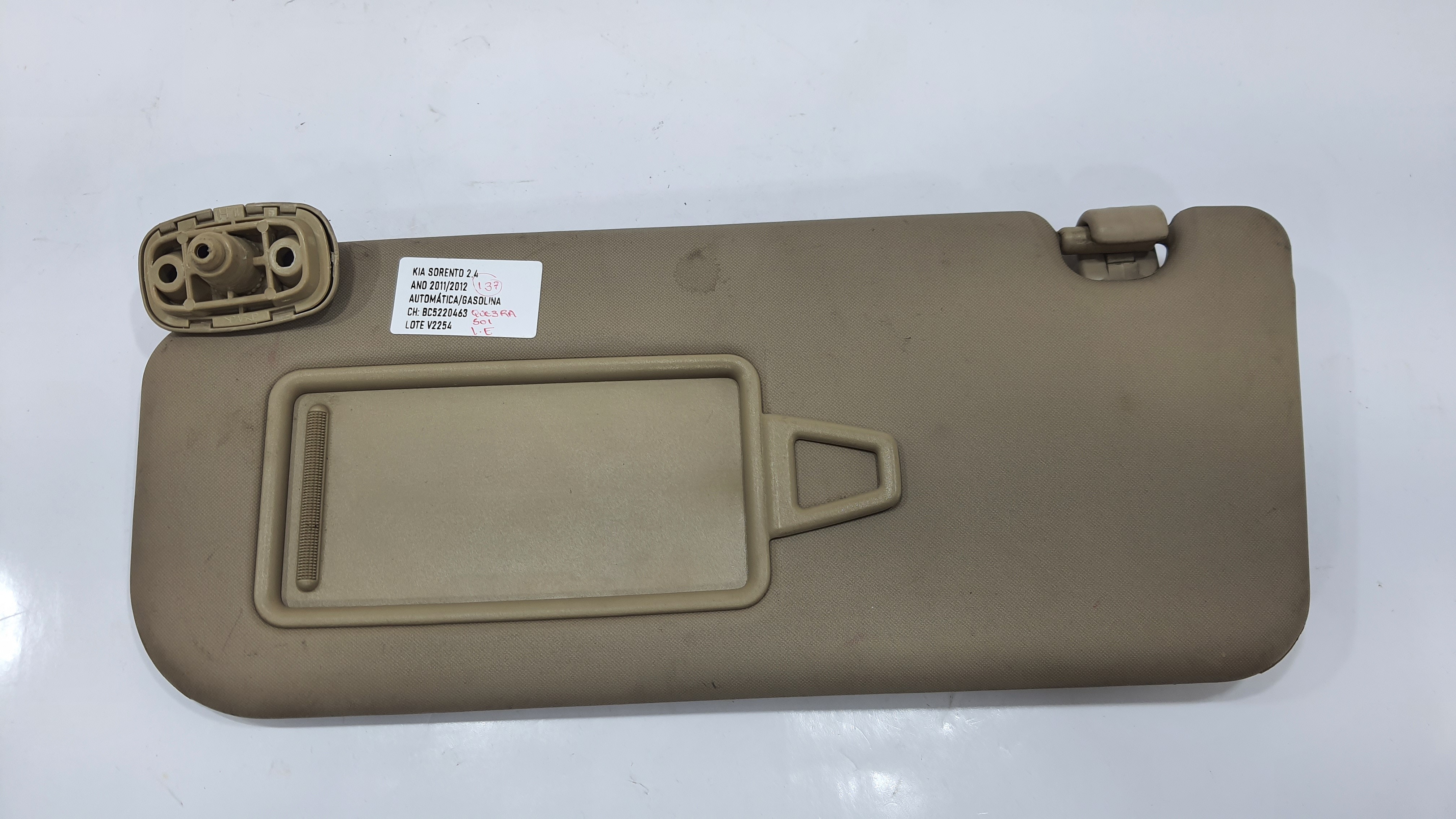 Quebrasol Lado Esquerdo Kia Sorento 2.4 2012 V2254 5