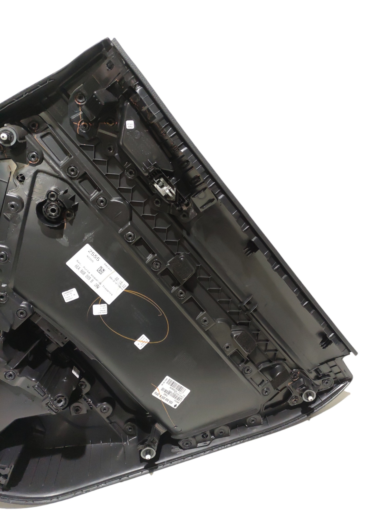 Forro Porta Traseiro Esquerdo Volkswagen Nivus 2022 2023 Preto 6