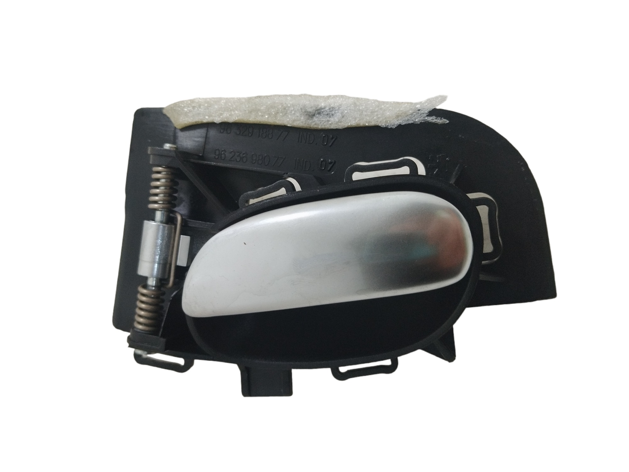 Maçaneta Interna Direita Peugeot 206 207 2011 2012 2013 Prata Dianteira 1