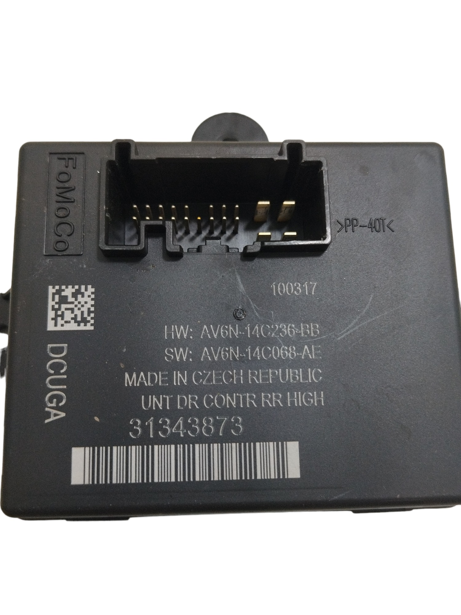 Módulo Porta Traseira Volvo V40 Cross Country T4 Esq Ou Di Preto