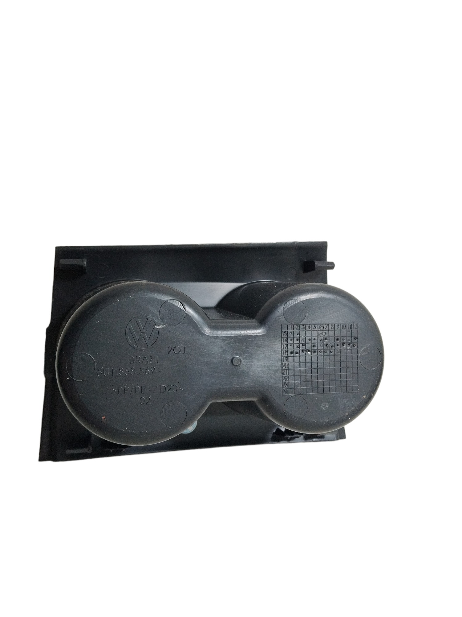 Porta-copos Console Central Volkswagen Gol  2018 2019  Preto 3