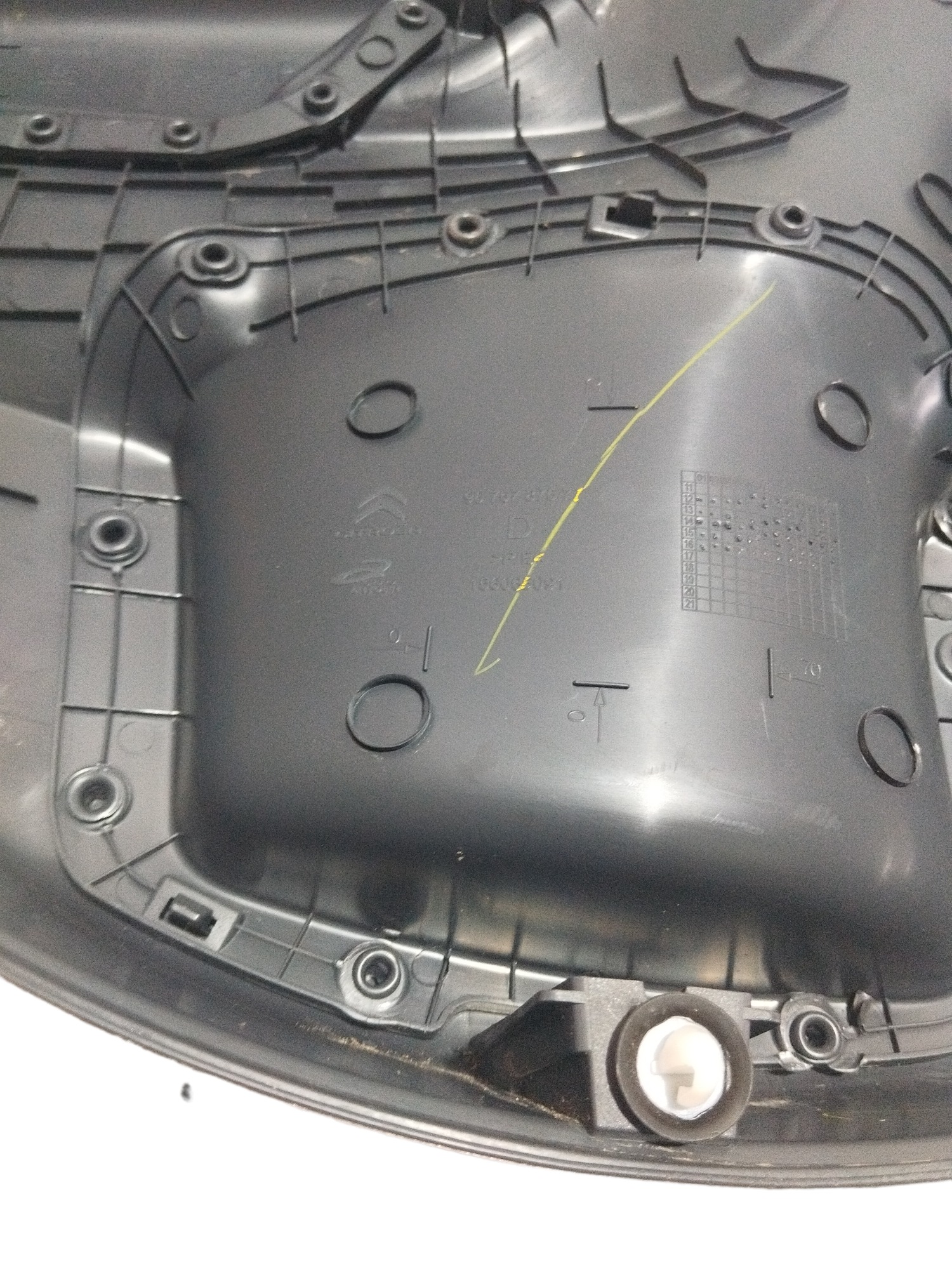 Forro De Porta Citroën C3 2017 Lado Direito Traseiro Cinza 4