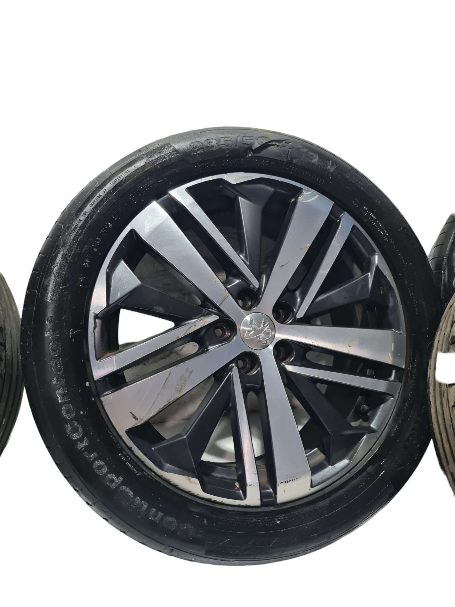 Jogo Roda Pneu Peugeot 3008 17 A 20 235/50 Aro 19 Ou Parte Preto 2
