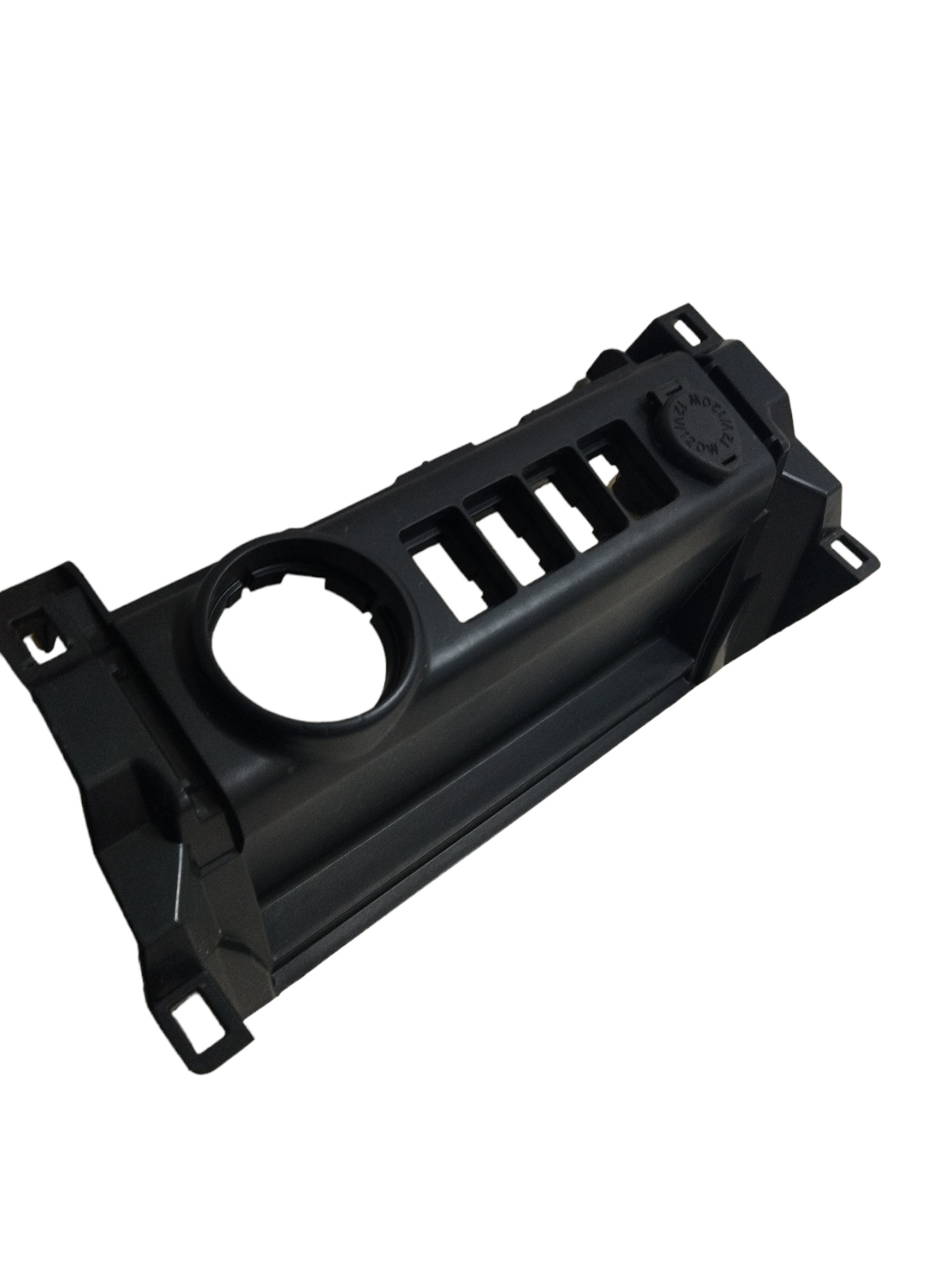 Moldura Painel Botão Tração Hilux Sw4 2021/2022 Acendedor Preto 3