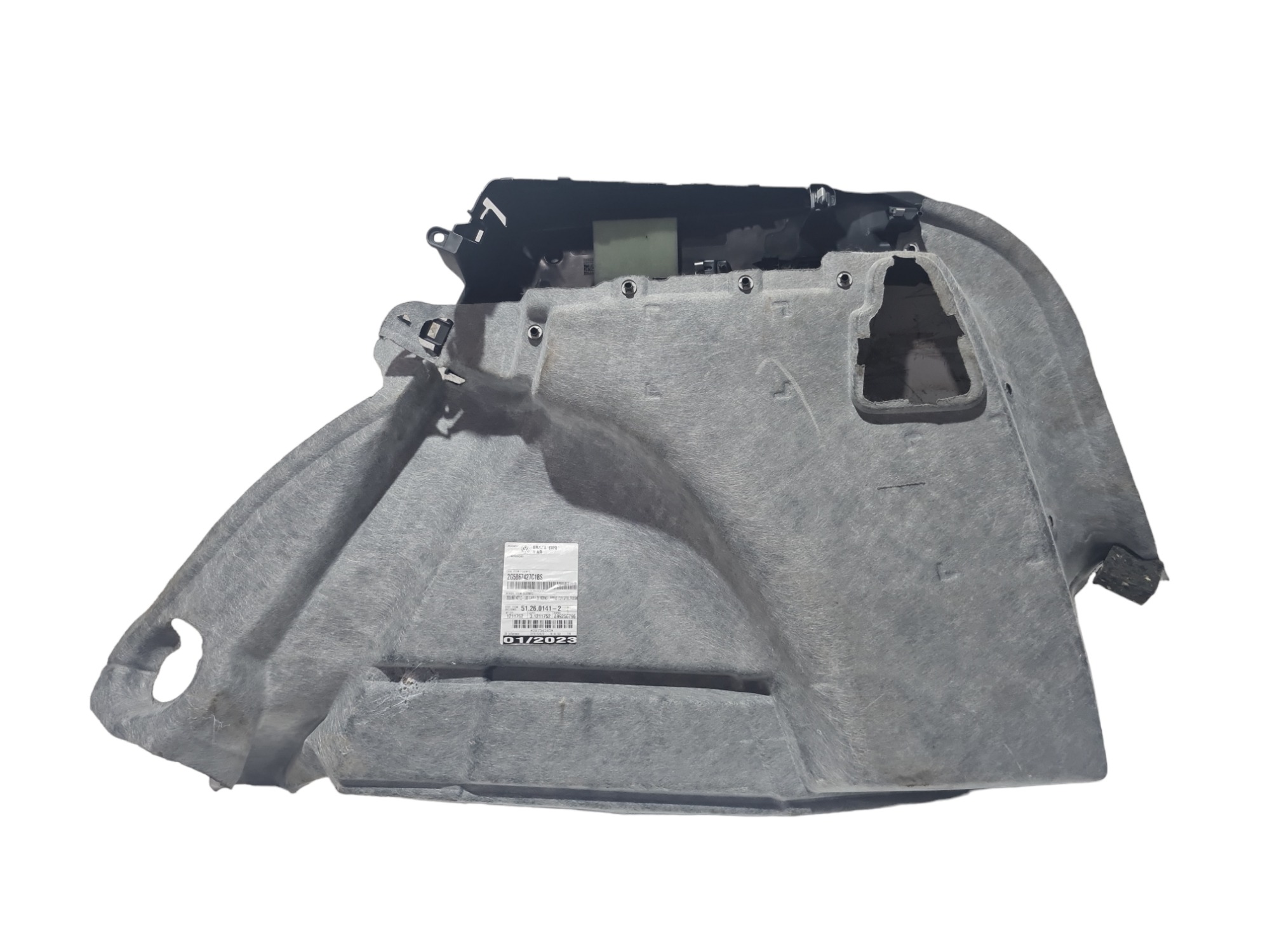 Suporte Bagagito C/ Forro Esquerdo Vw Nivus 2022 Original 5