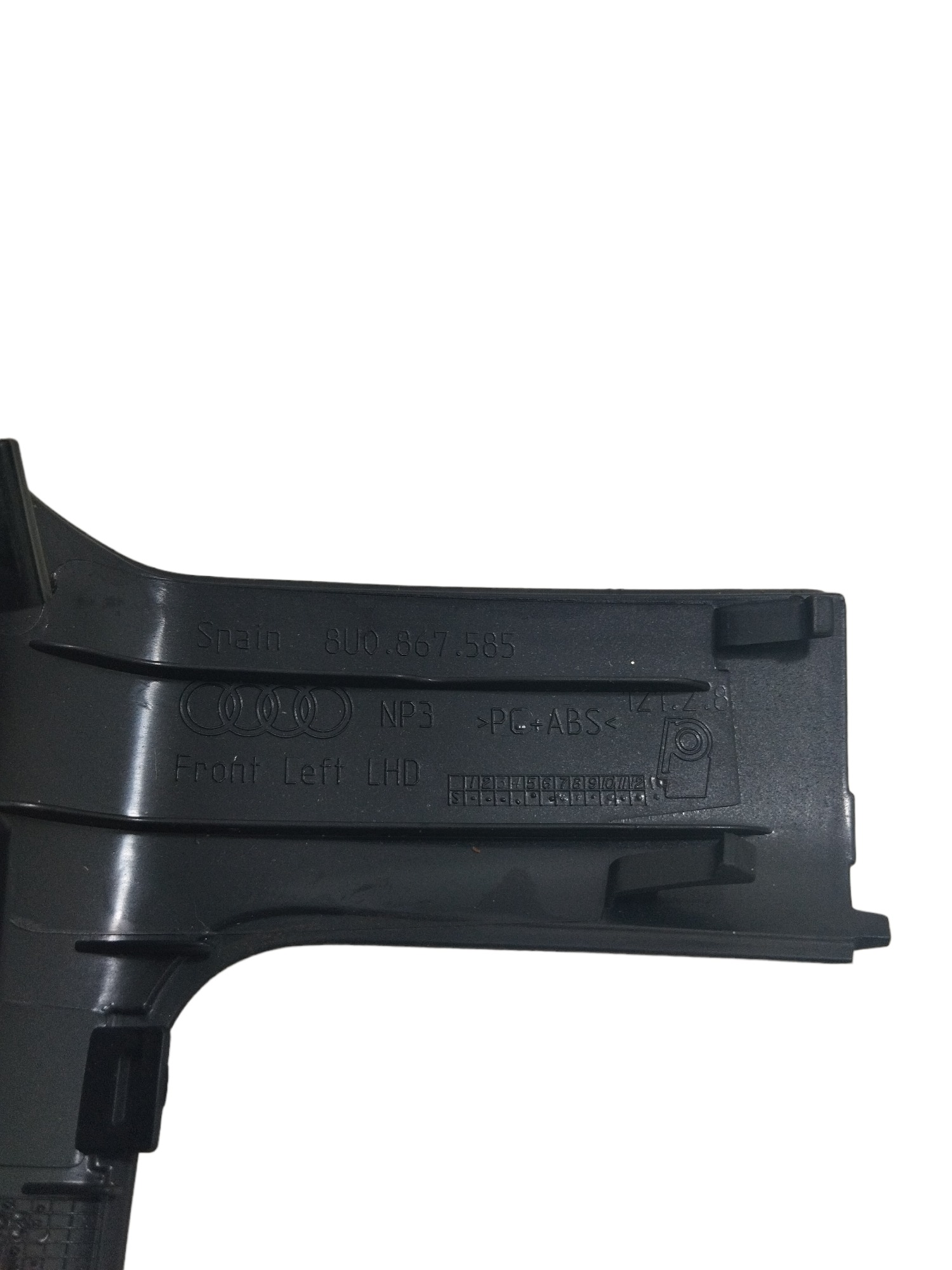 Capa Puxador Traseiro Esquerdo Audi Q3 2015/2018 A10867585 Preto 6
