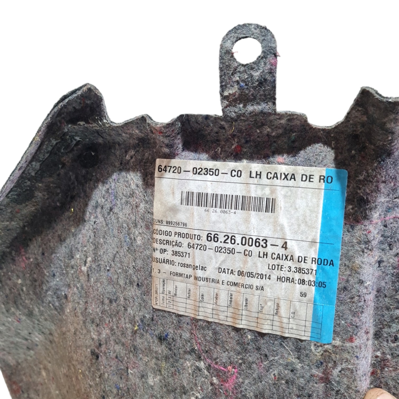 Forro Porta-mala Esquerdo Toyota Corolla Cod:6472002350 5