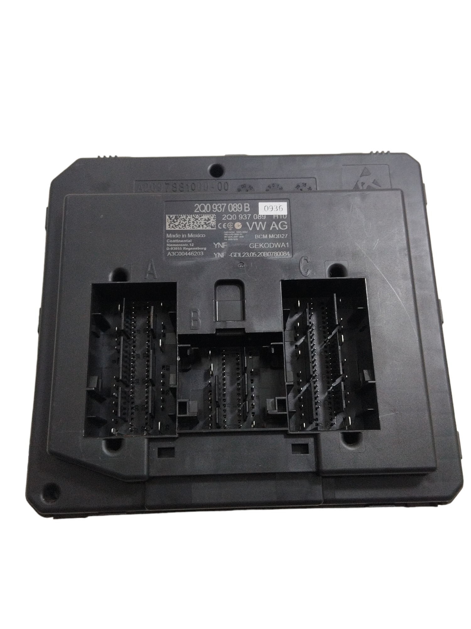 Módulo Central Conforto Bcm Volkswagen Tcross 2q0937089b