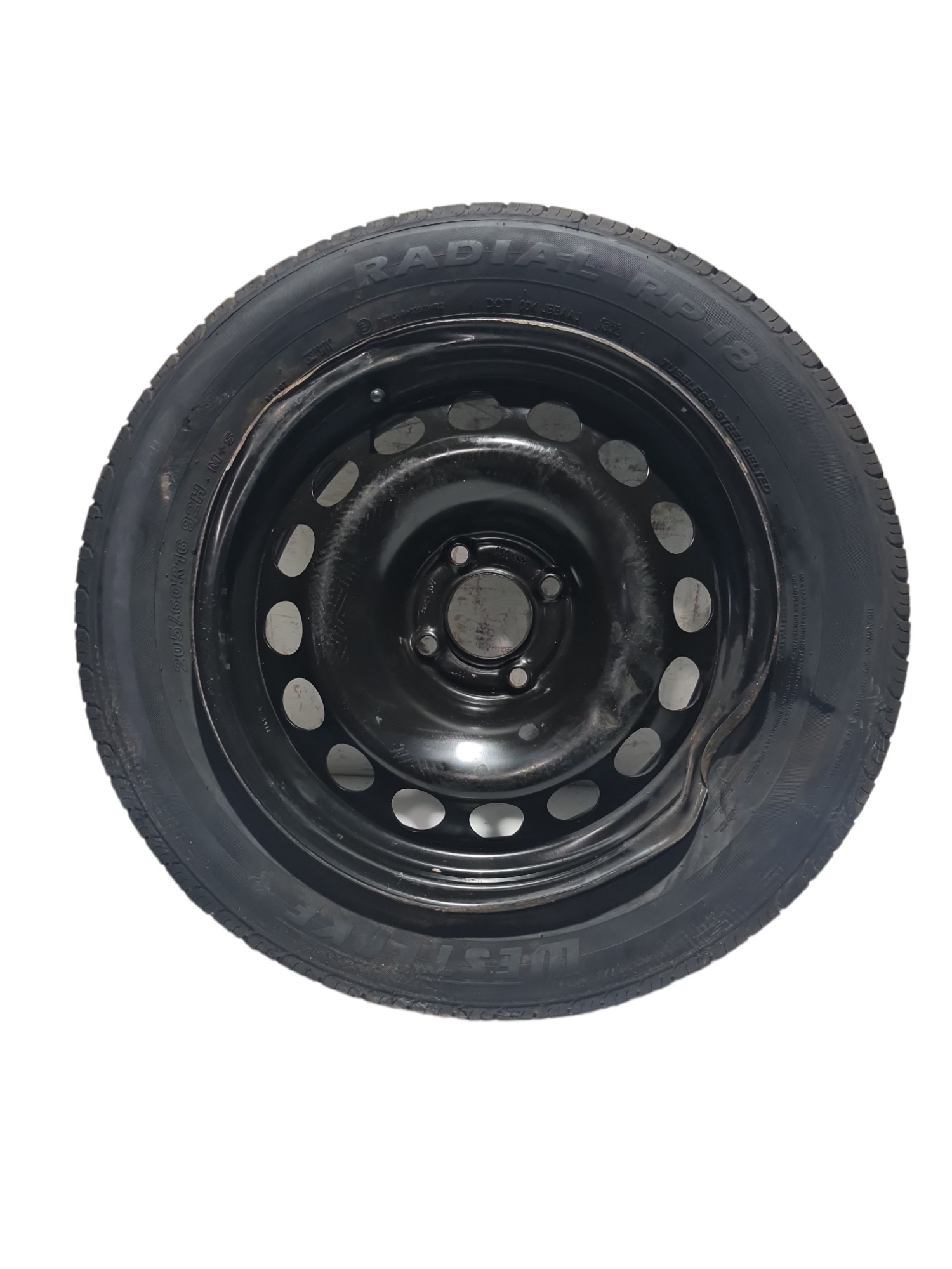 Roda C/ Pneu Peugeot 2008 Aro 16 205/60 C/ Detalhes Roda Preto