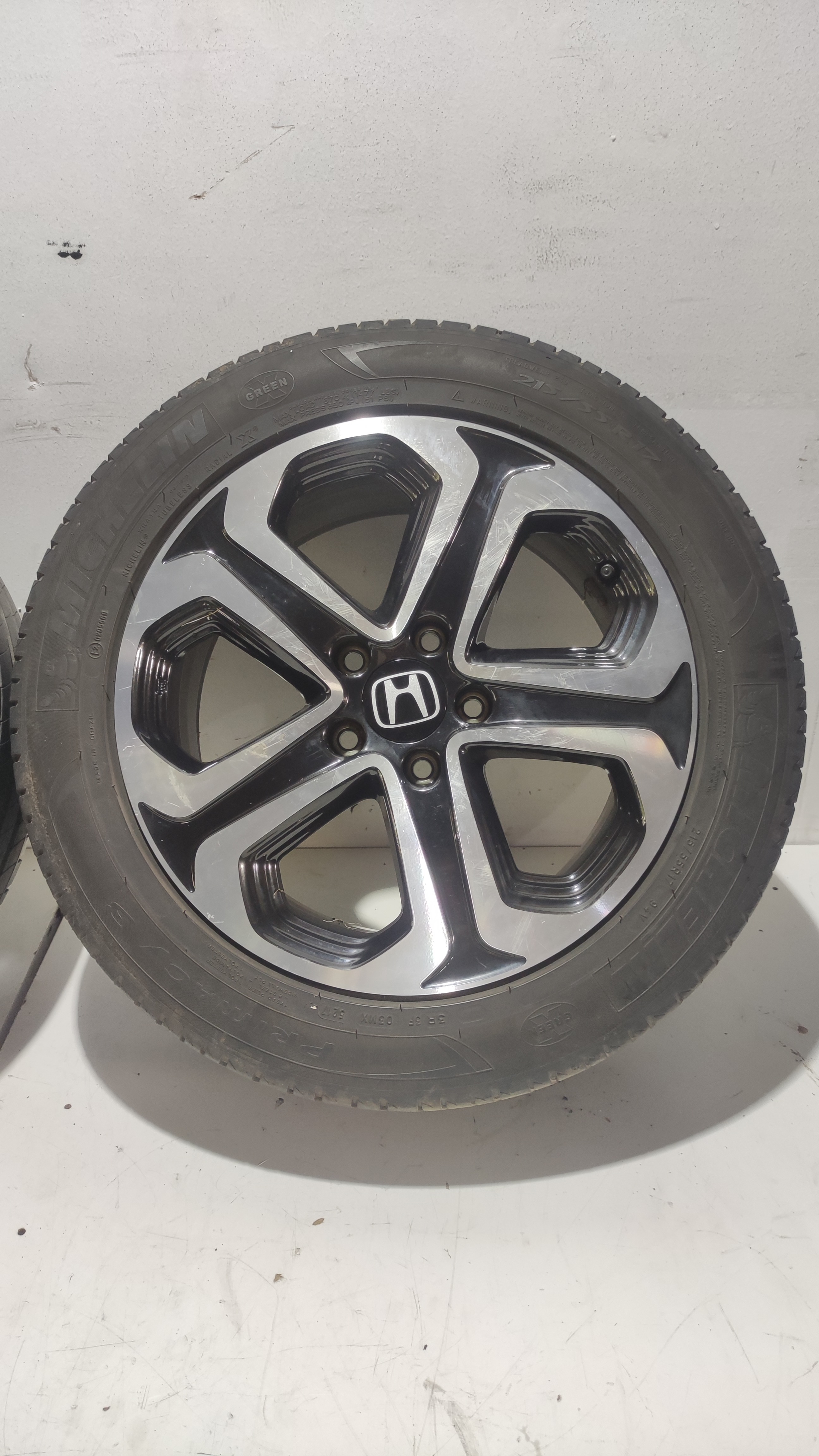 Jogo De Roda Com Pneu Honda Hrv Hr-v 2016 A 2020 Original  Cinza 2