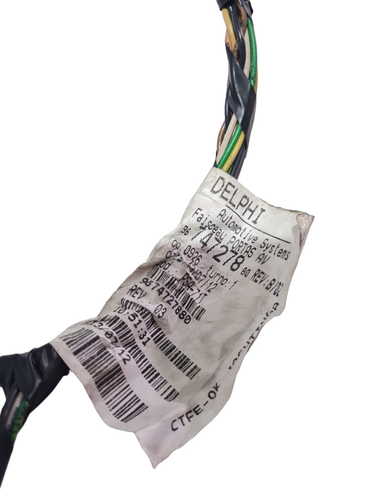 Chicote Porta Dianteira Direita Peugeot 207 Cod 9674727880 4