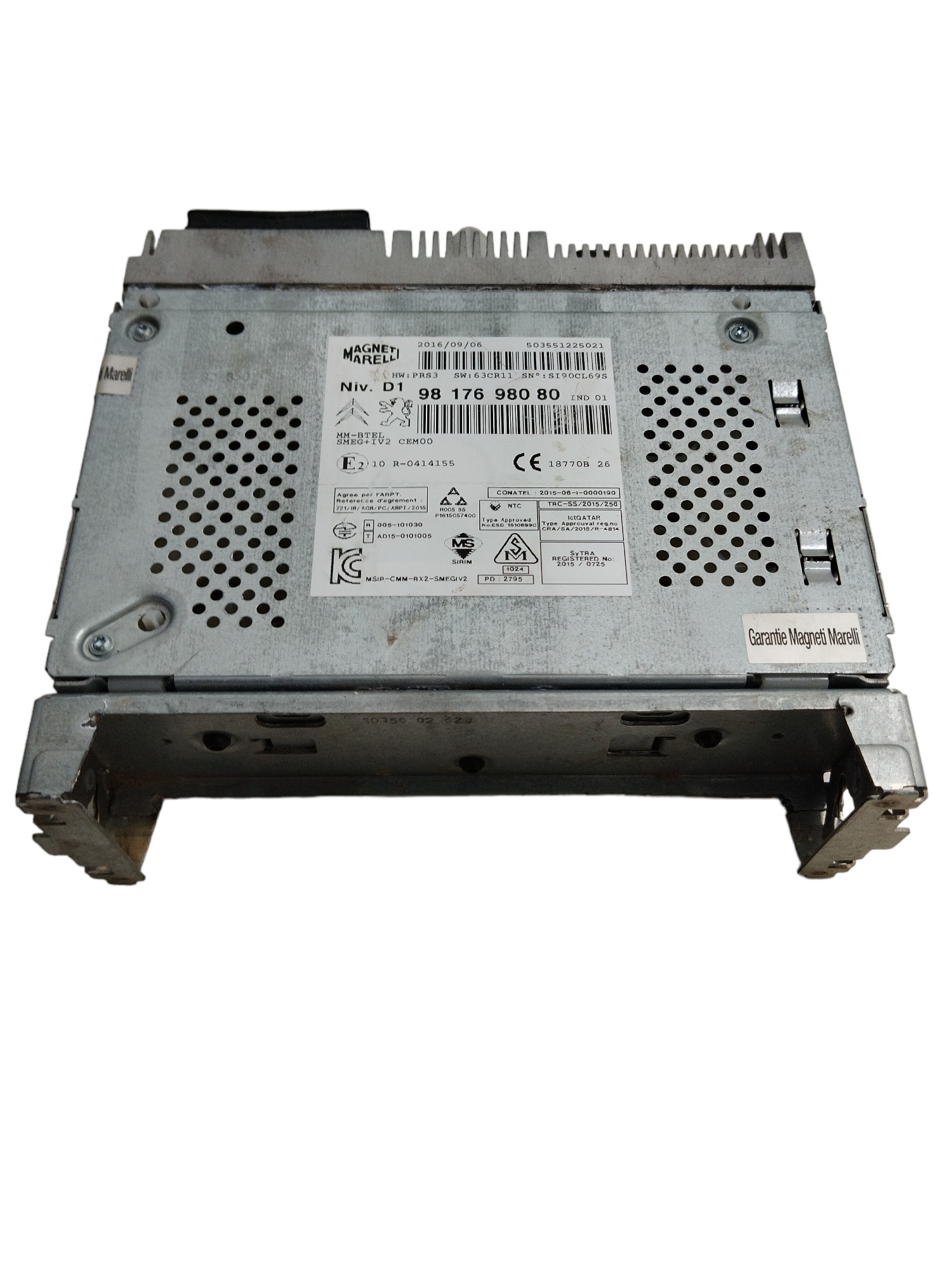 Central Multimidia Citroen C3 2017 N9817698080 2