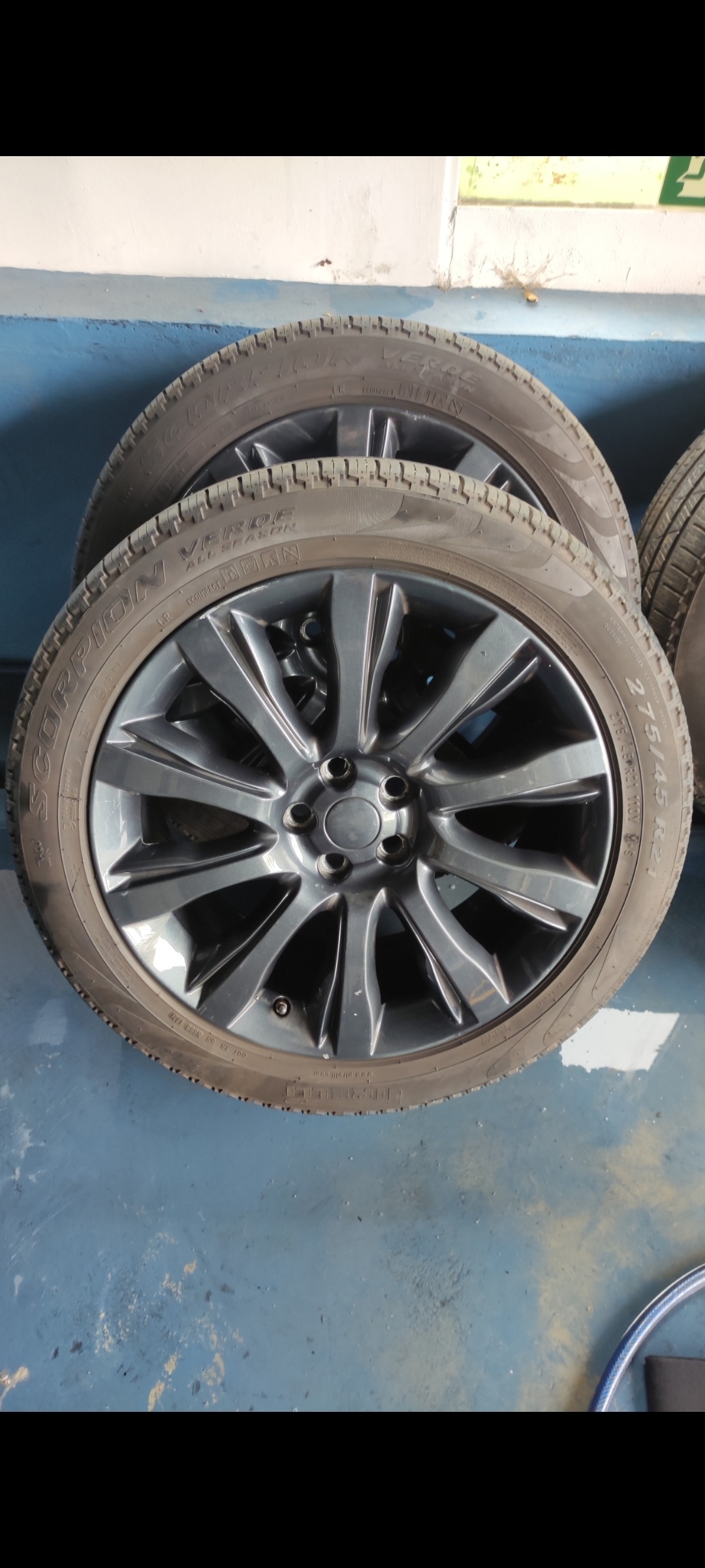 Jogo De Roda Original E Pneu Range Rover Vogue 2015 2016 Cinza 6