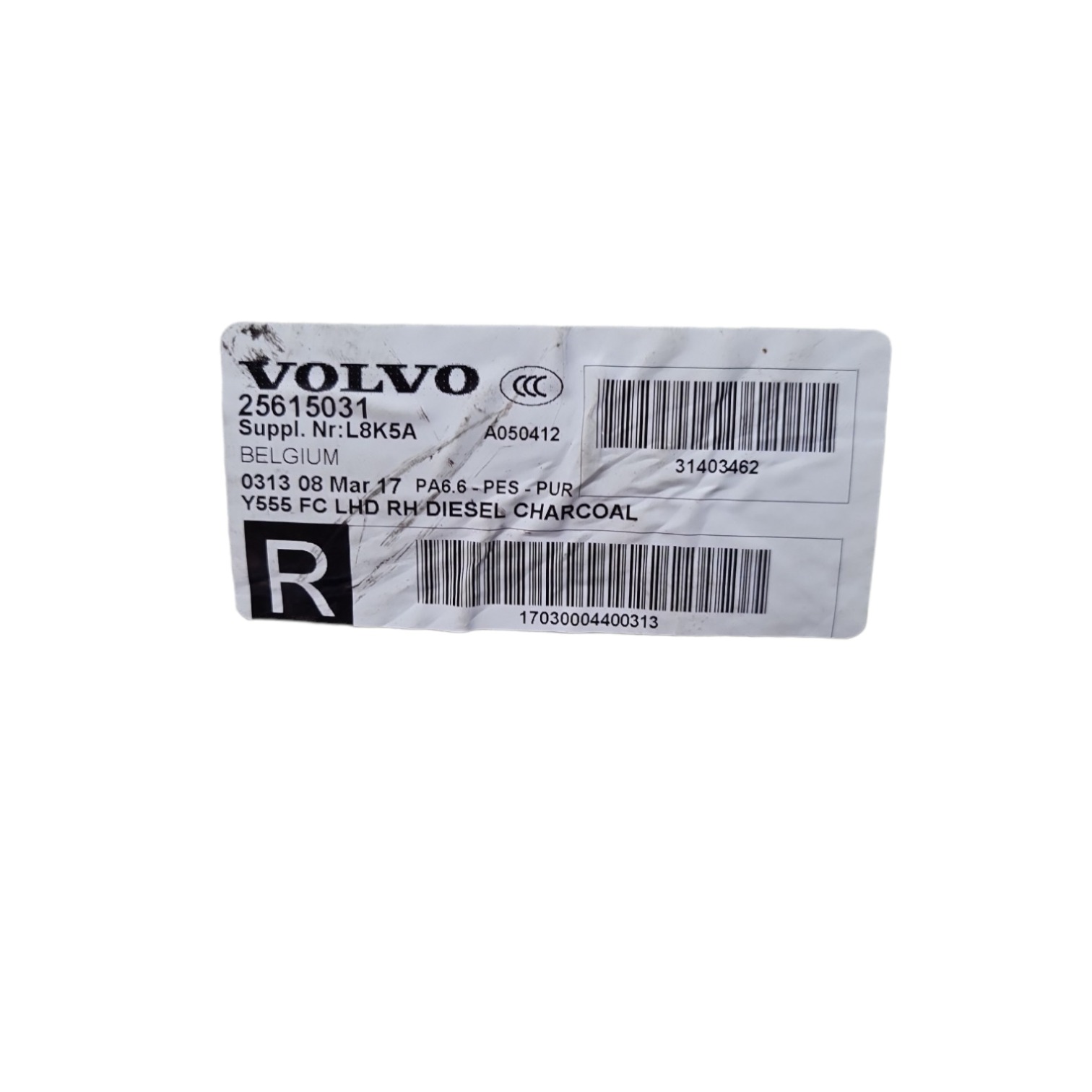 Tapete Carpete Forro Assoalho Volvo V40 Dianteiro Direito Preto 5