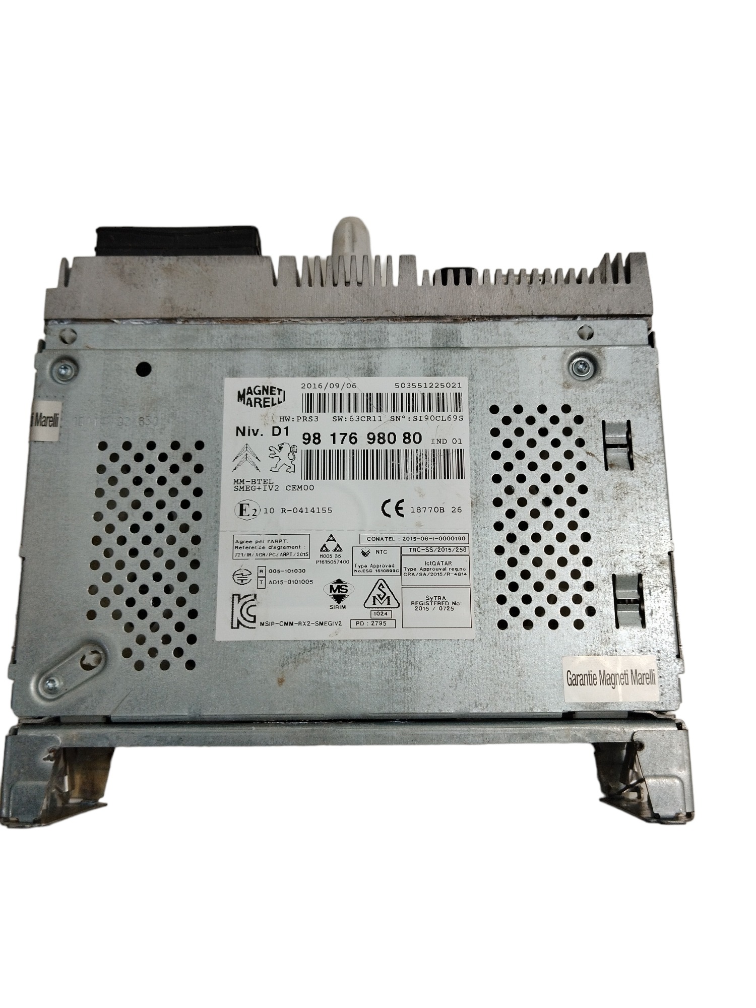 Central Multimidia Citroen C3 2017 N9817698080