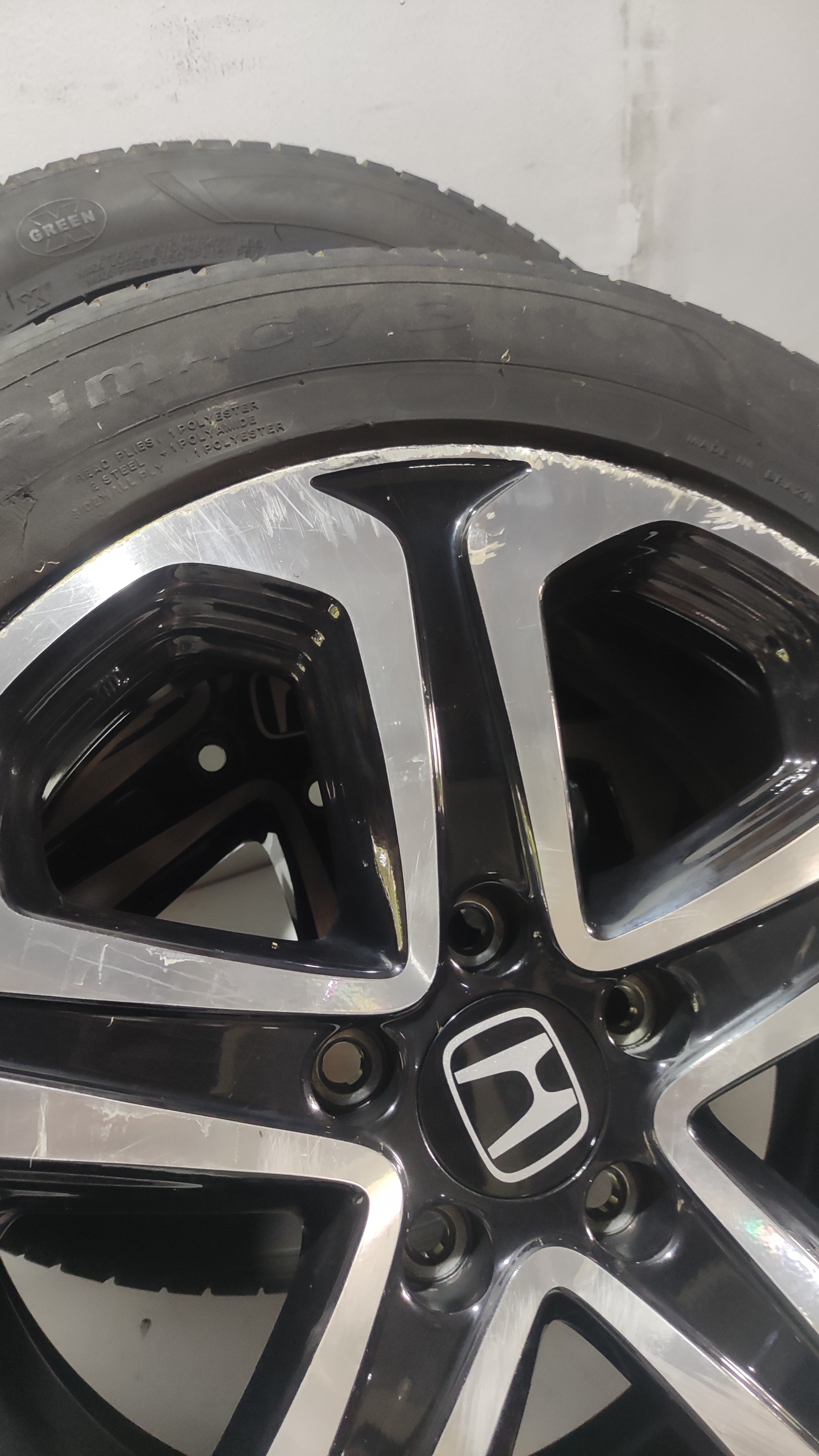 Jogo De Roda Com Pneu Honda Hrv Hr-v 2016 A 2020 Original  Cinza 9