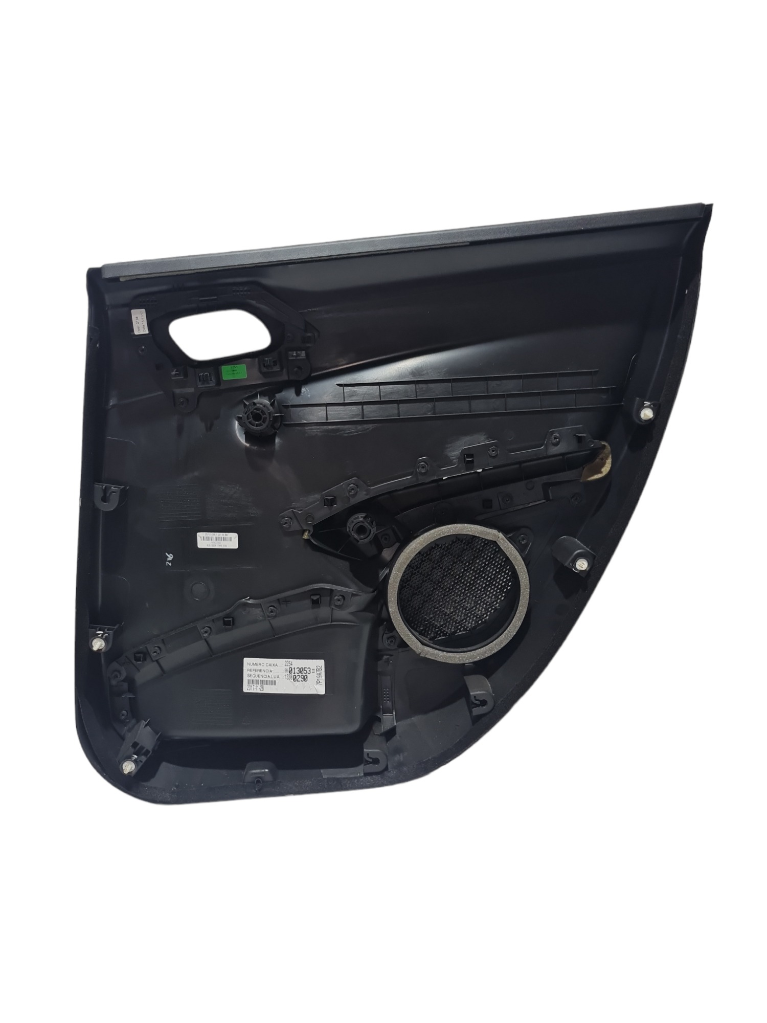 Forro De Porta Traseiro Esquerdo Peugeot 2008 E 208. 2018 Preto 5