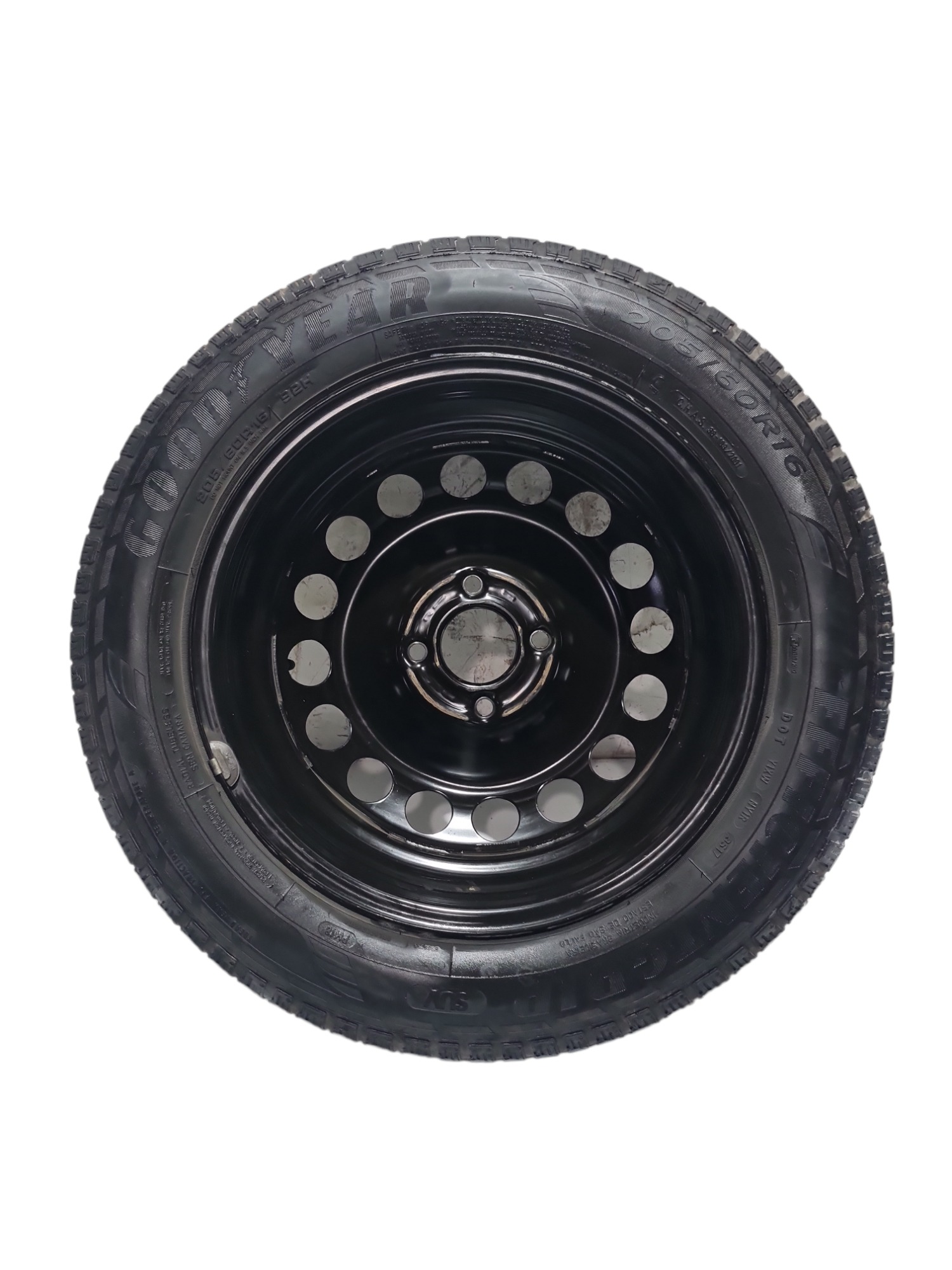 Roda  Com Pneu Original Peugeot 2008 Aro 16 205/60  Preto 3