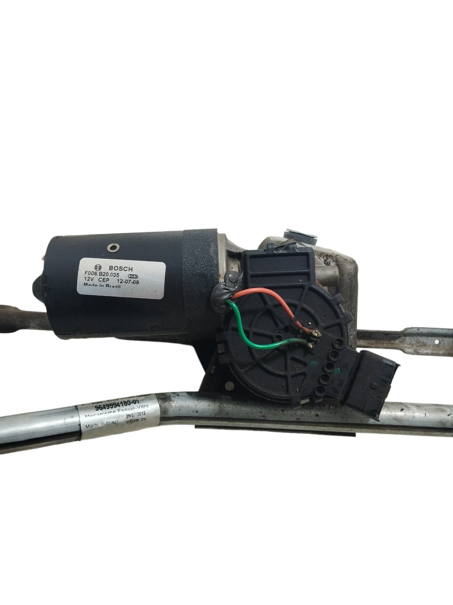 Motor Galharda Limpador Para-brisa Peugeot 207 2012/2013 5