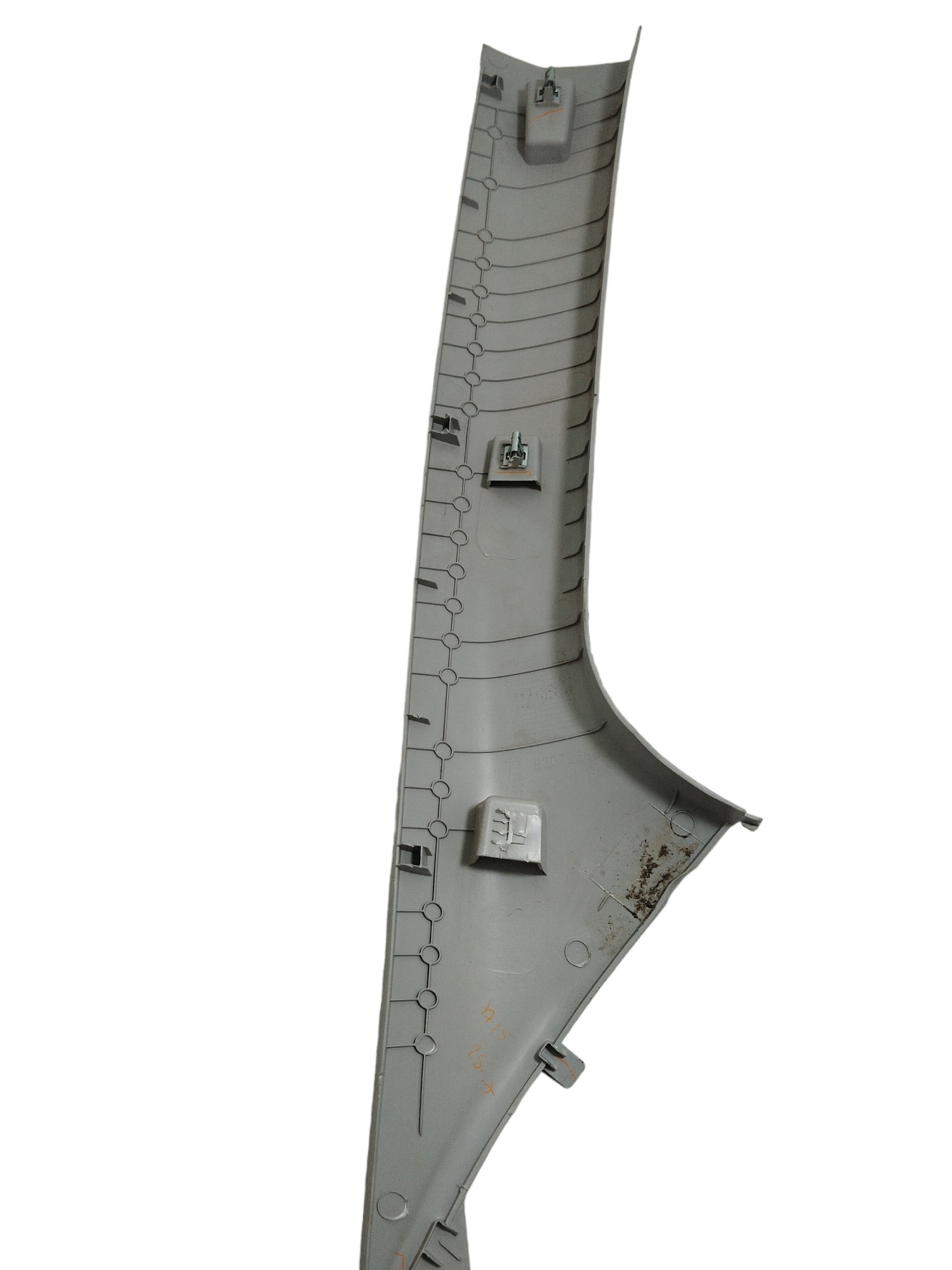 Moldura Coluna Para-brisa Esquerda Onix 52072688 Detalhes Cinza 4