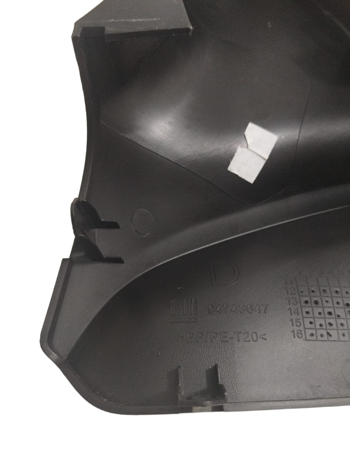 Acabamento Interno Retrovisor Direito Chevrolet Spin 2017 Preto 6