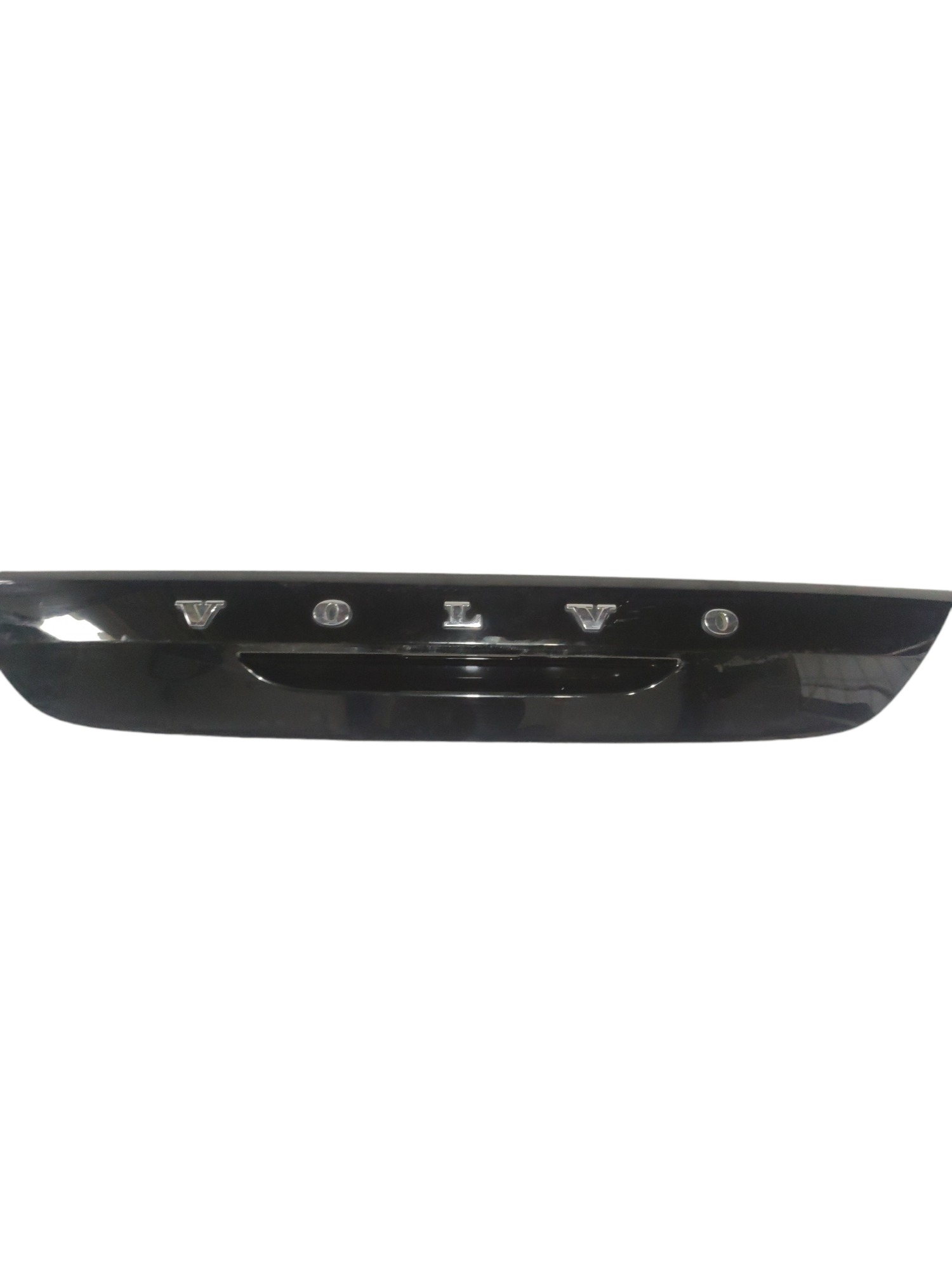 Moldura Tampa Traseira Acabamento Volvo V40 T4 2017 Apliqu Preto Letreiro 1