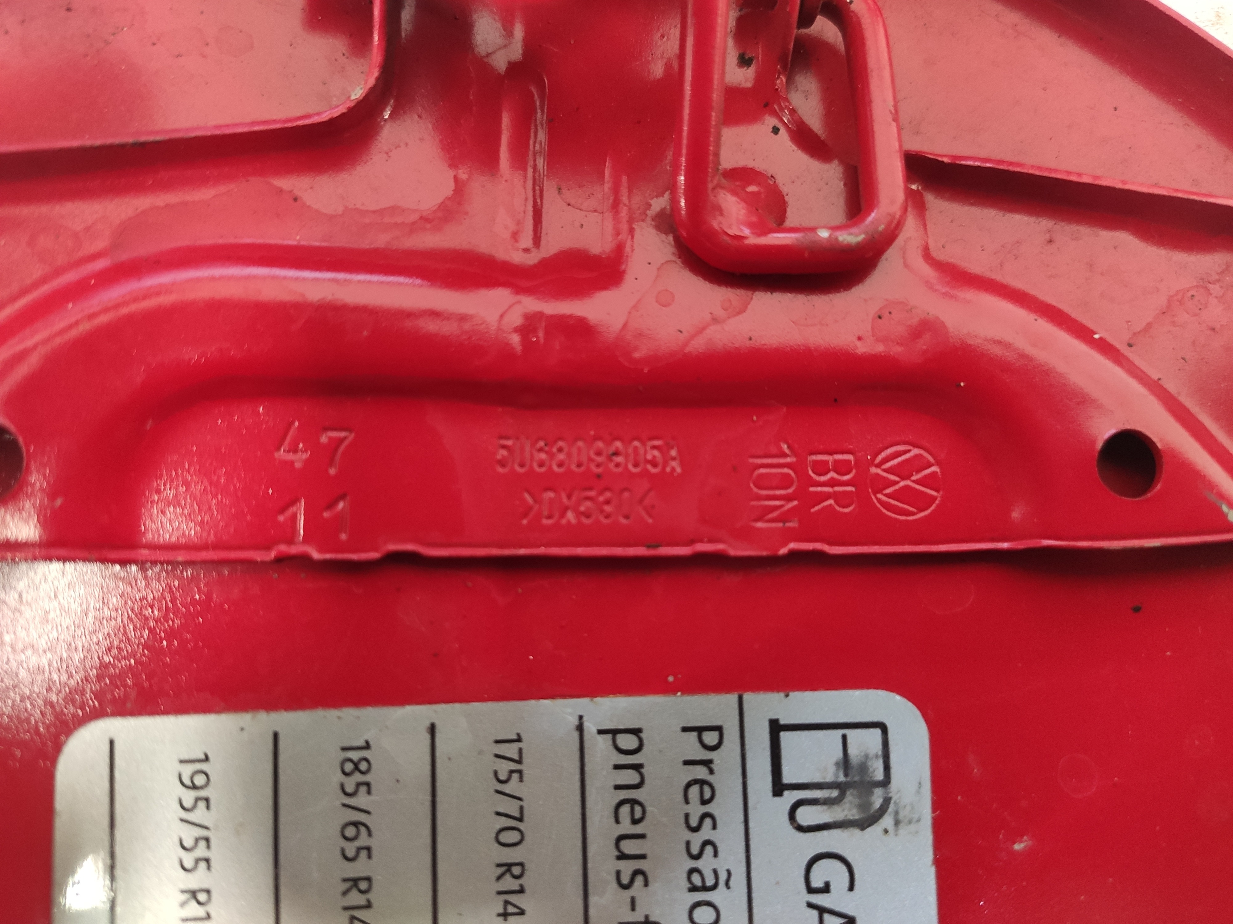 Portinhola Tampa Tanque Combustível Gol G5 G6 2008 A 2016 Vermelho 2010 8