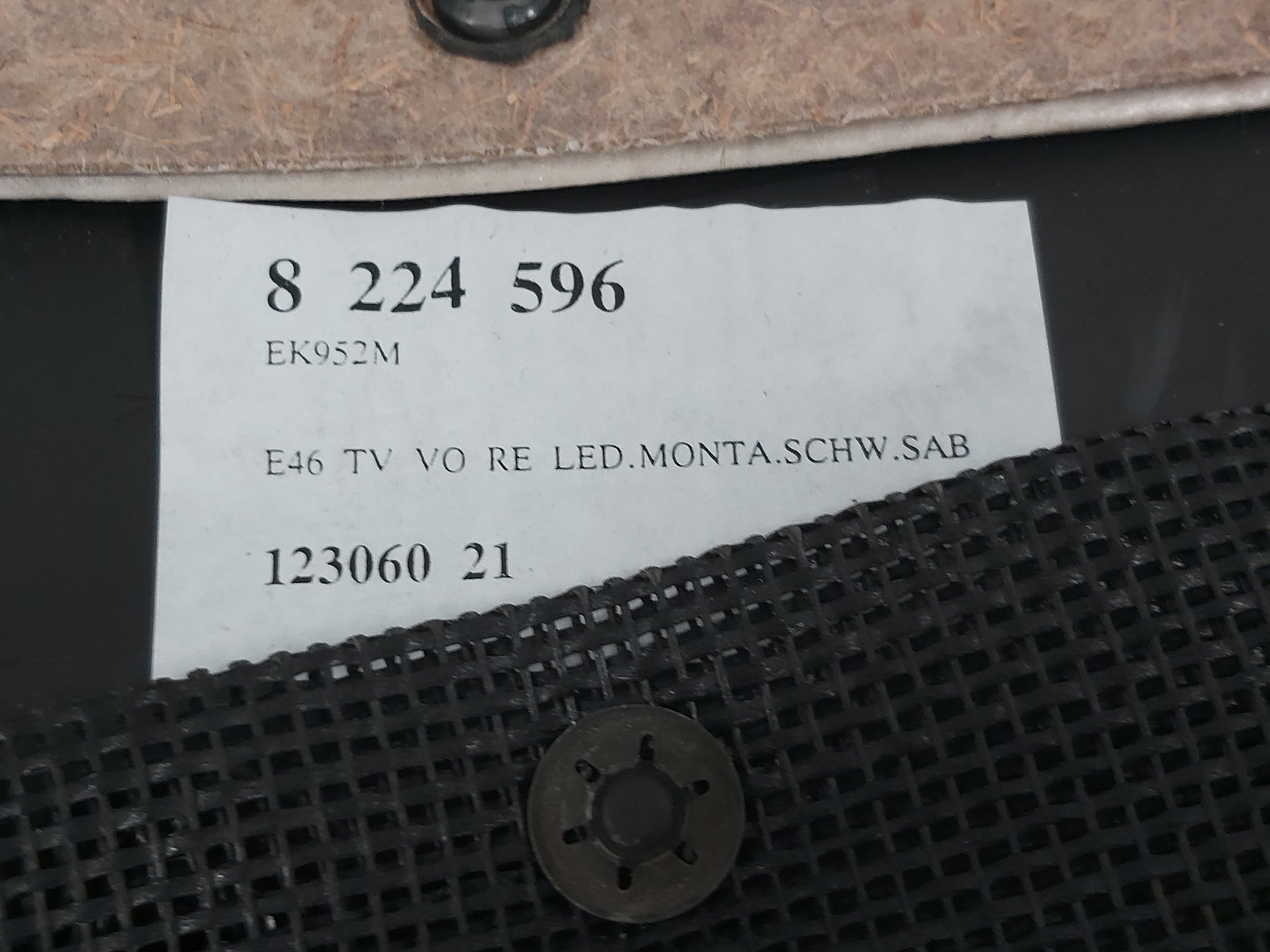 Forro Porta Dianteira Direita Bmw E46 330i 328i 320i 99 A 05 Preto 10