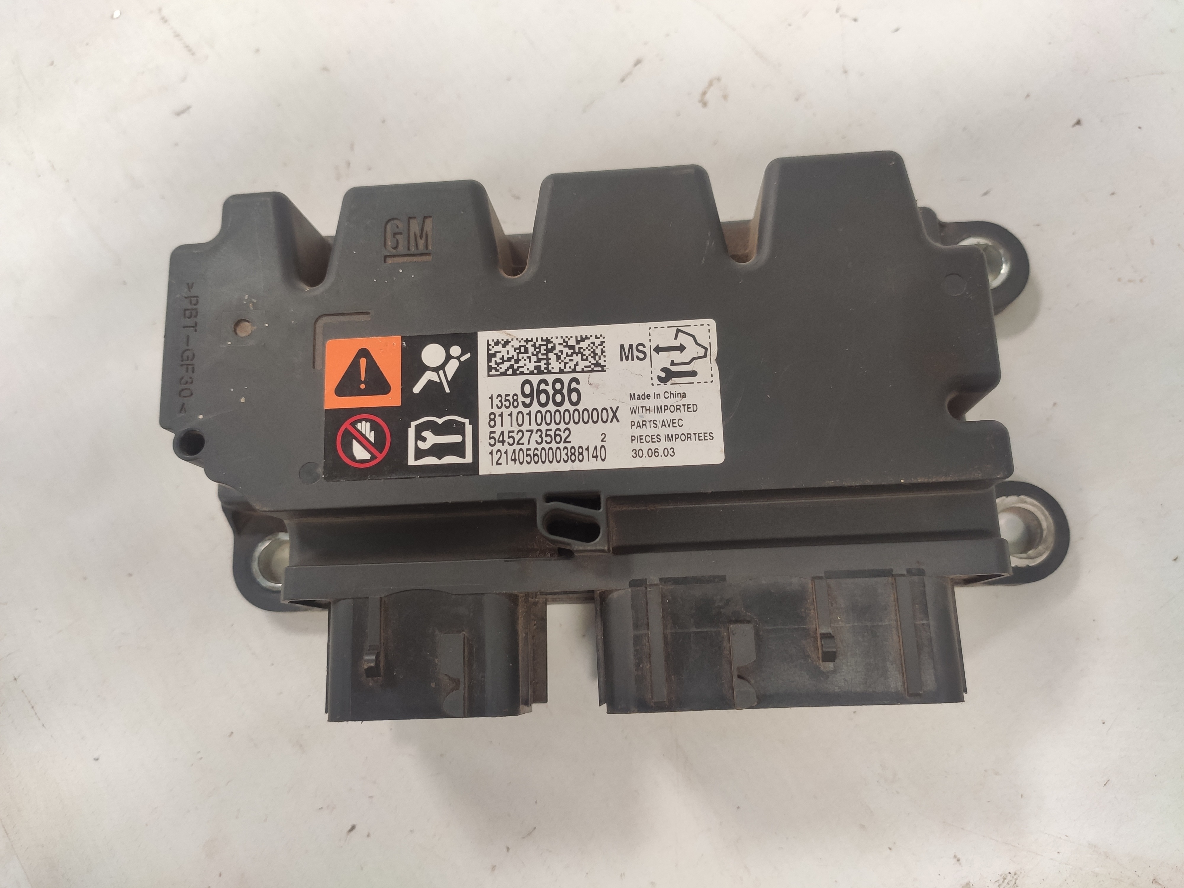 Módulo Sensor Air bag Onix Prisma 2015 2016 2017 2018 2019