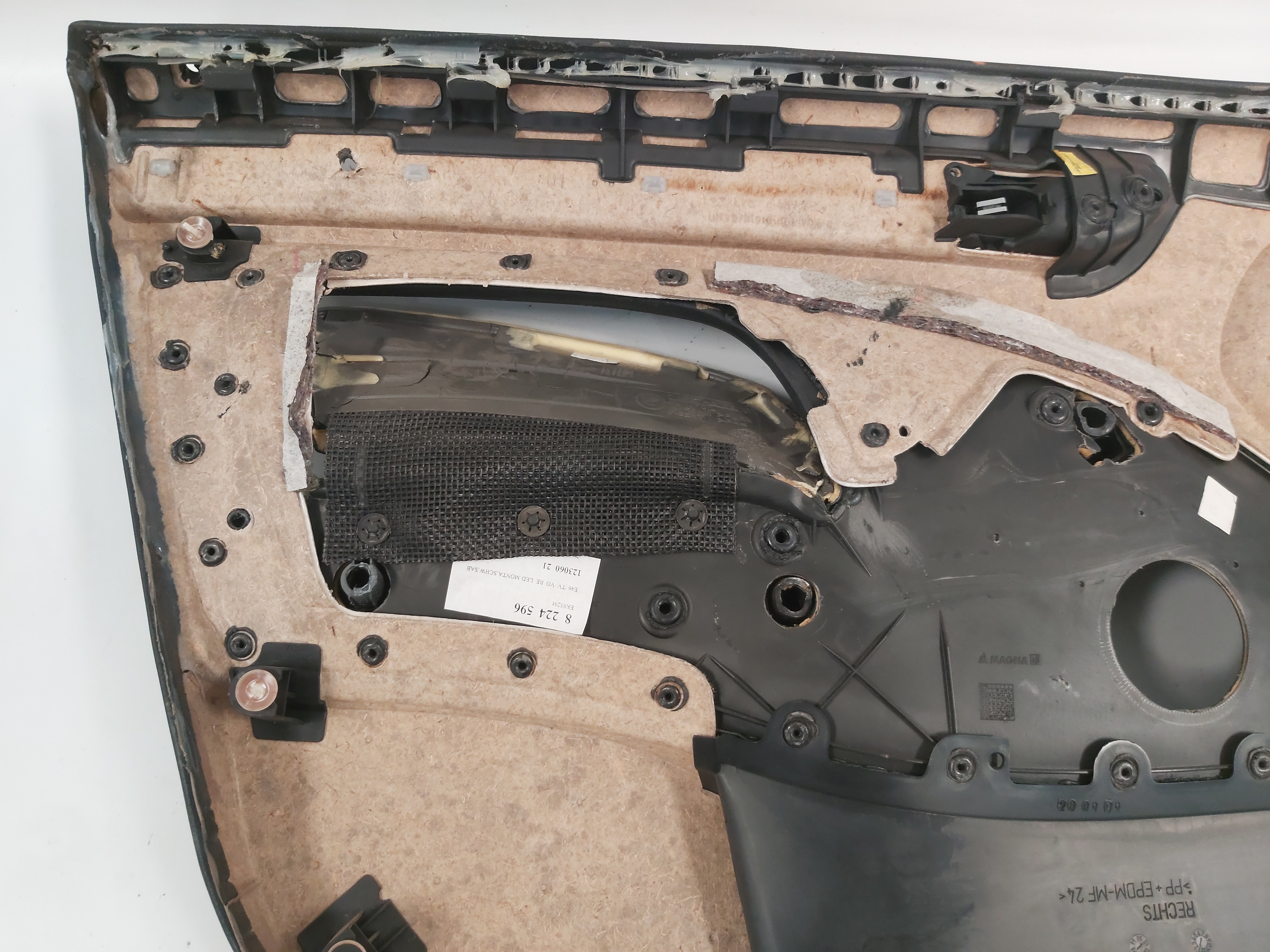 Forro Porta Dianteira Direita Bmw E46 330i 328i 320i 99 A 05 Preto 6