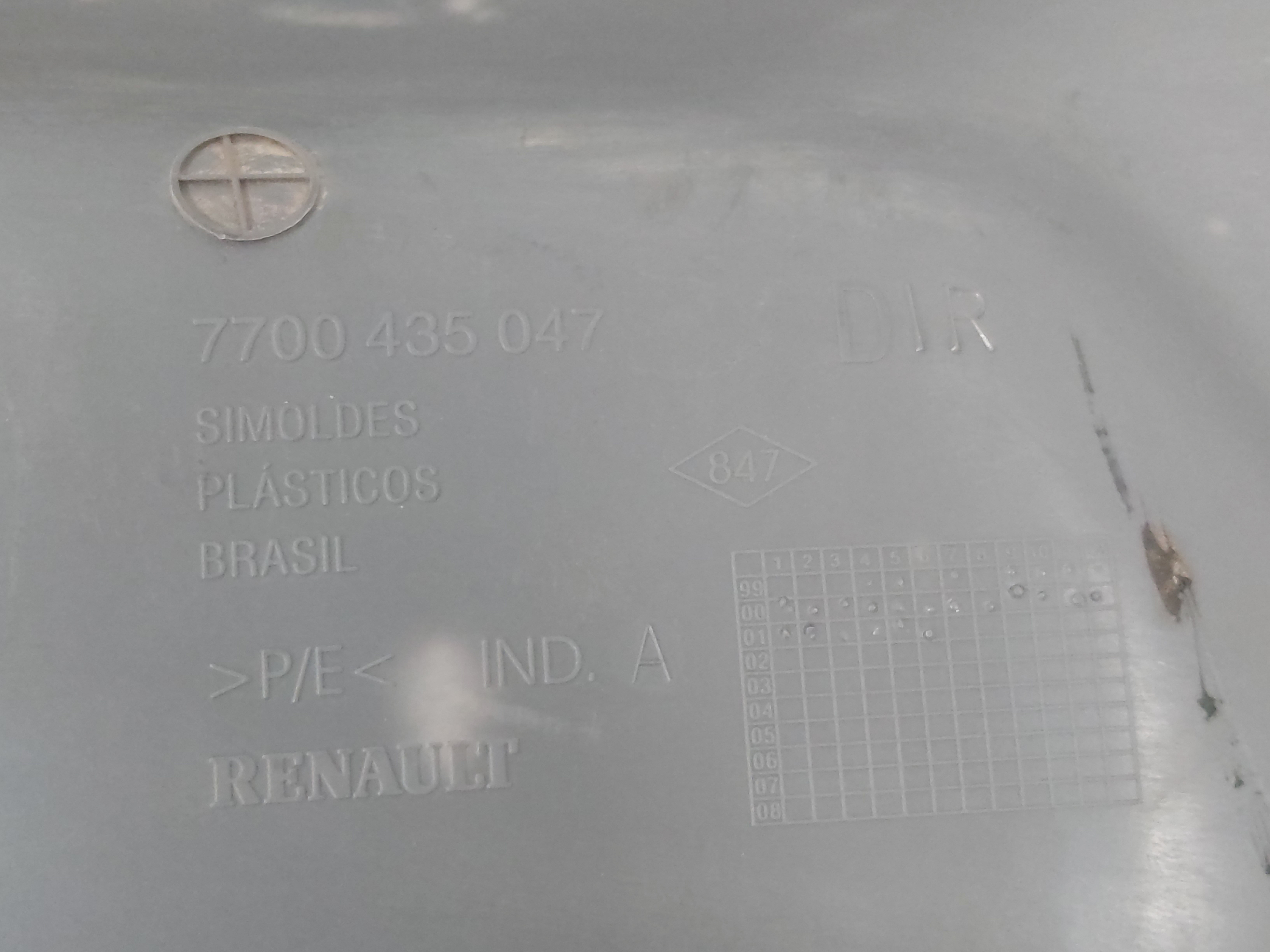 Forro Porta Traseira Direita Renault Clio 2000 2001 A 2005 Cinza 7