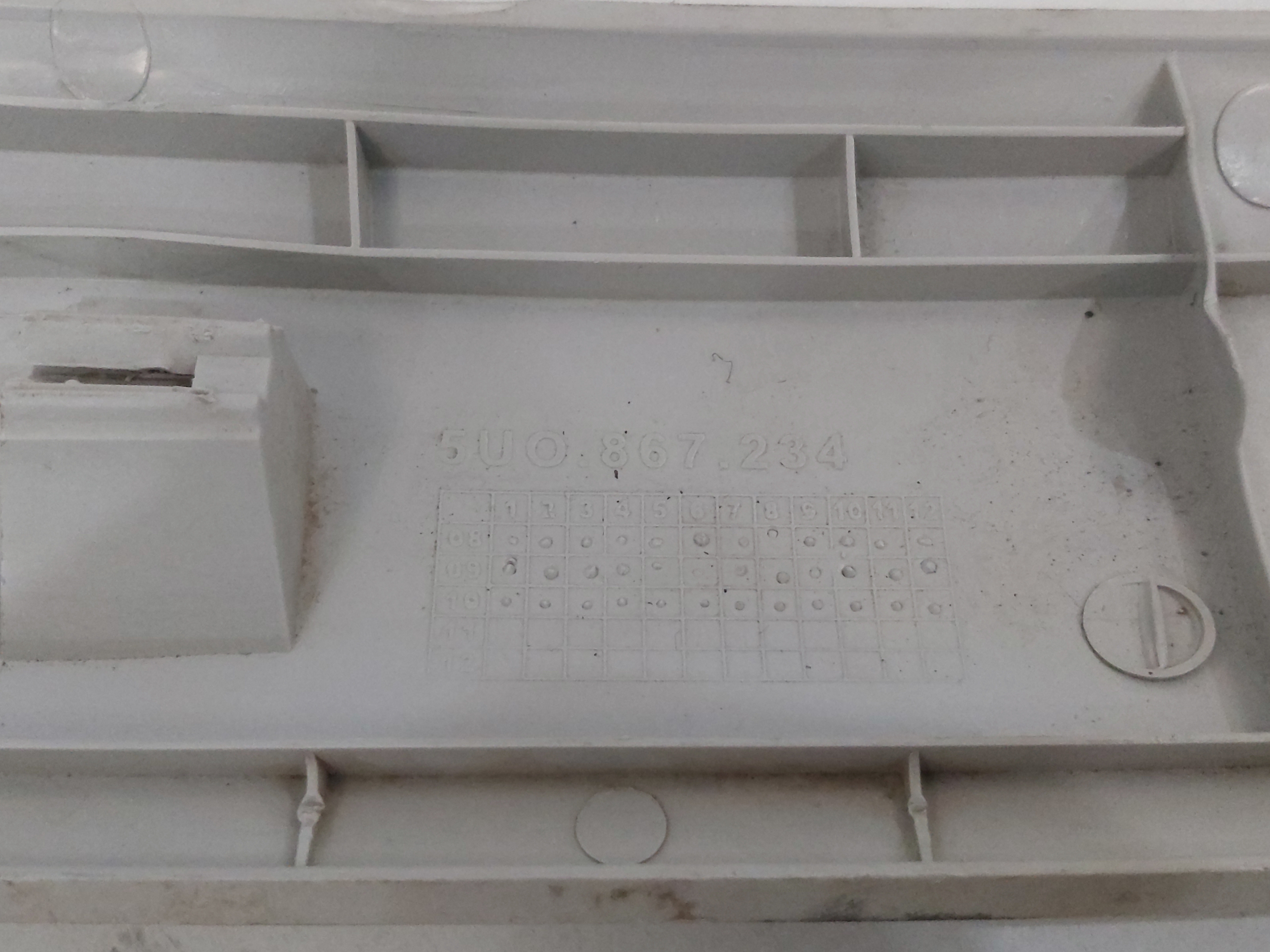 Acabamento Parabrisa Volkswagen Gol G5 5uo867234 Cinza 9
