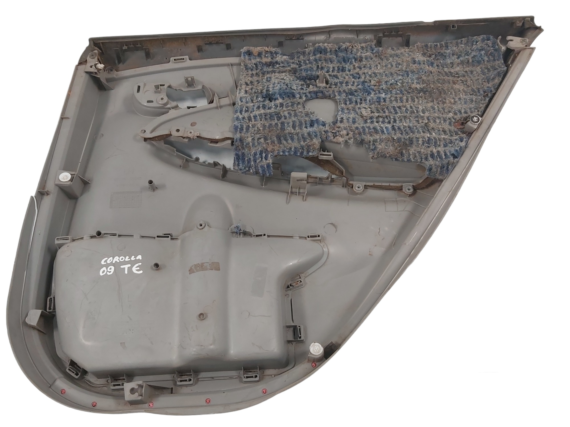 Forro Porta Traseira Esquerda Toyota Corolla 2009 A 2014 Cinza 6