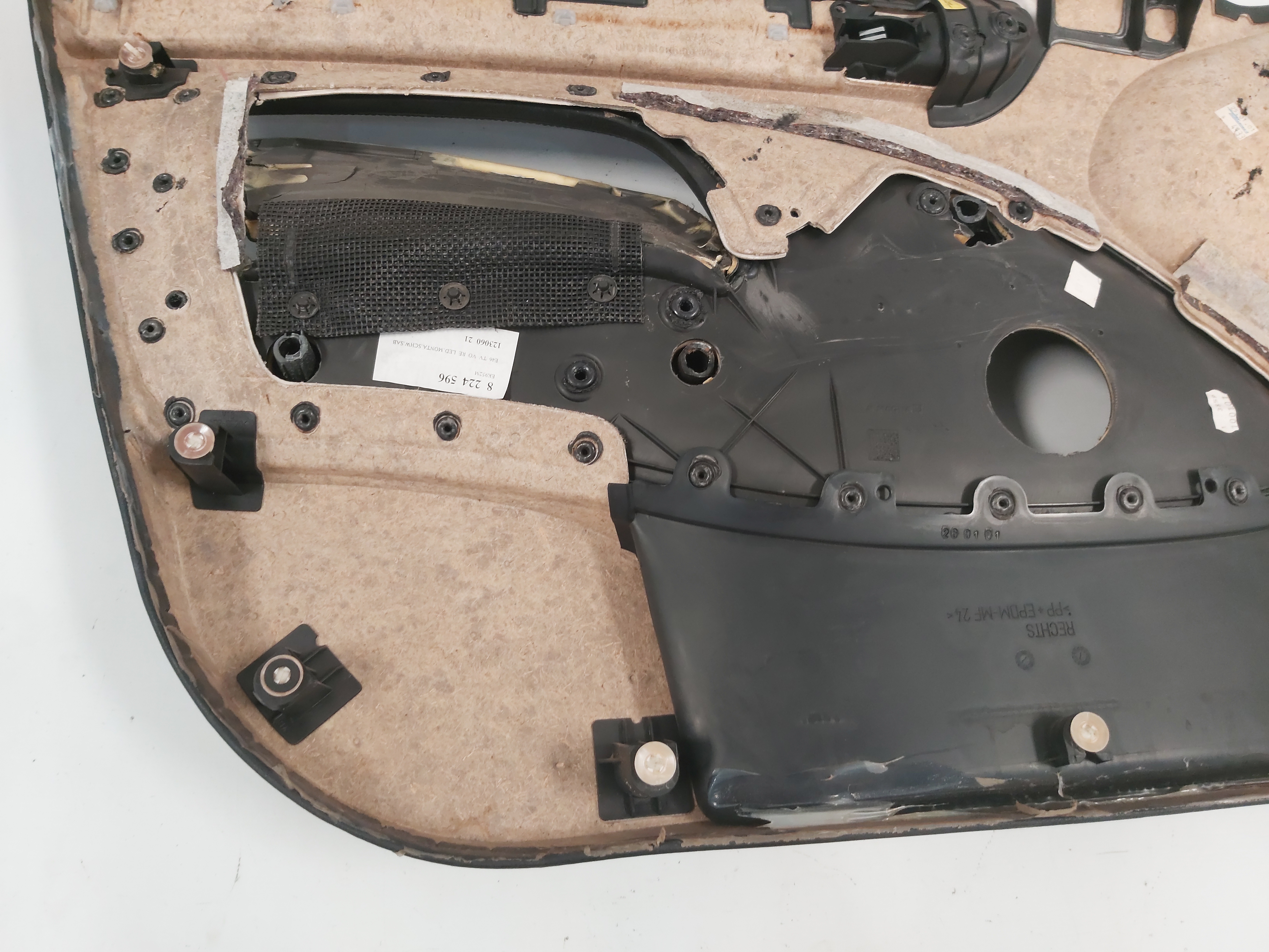 Forro Porta Dianteira Direita Bmw E46 330i 328i 320i 99 A 05 Preto 7