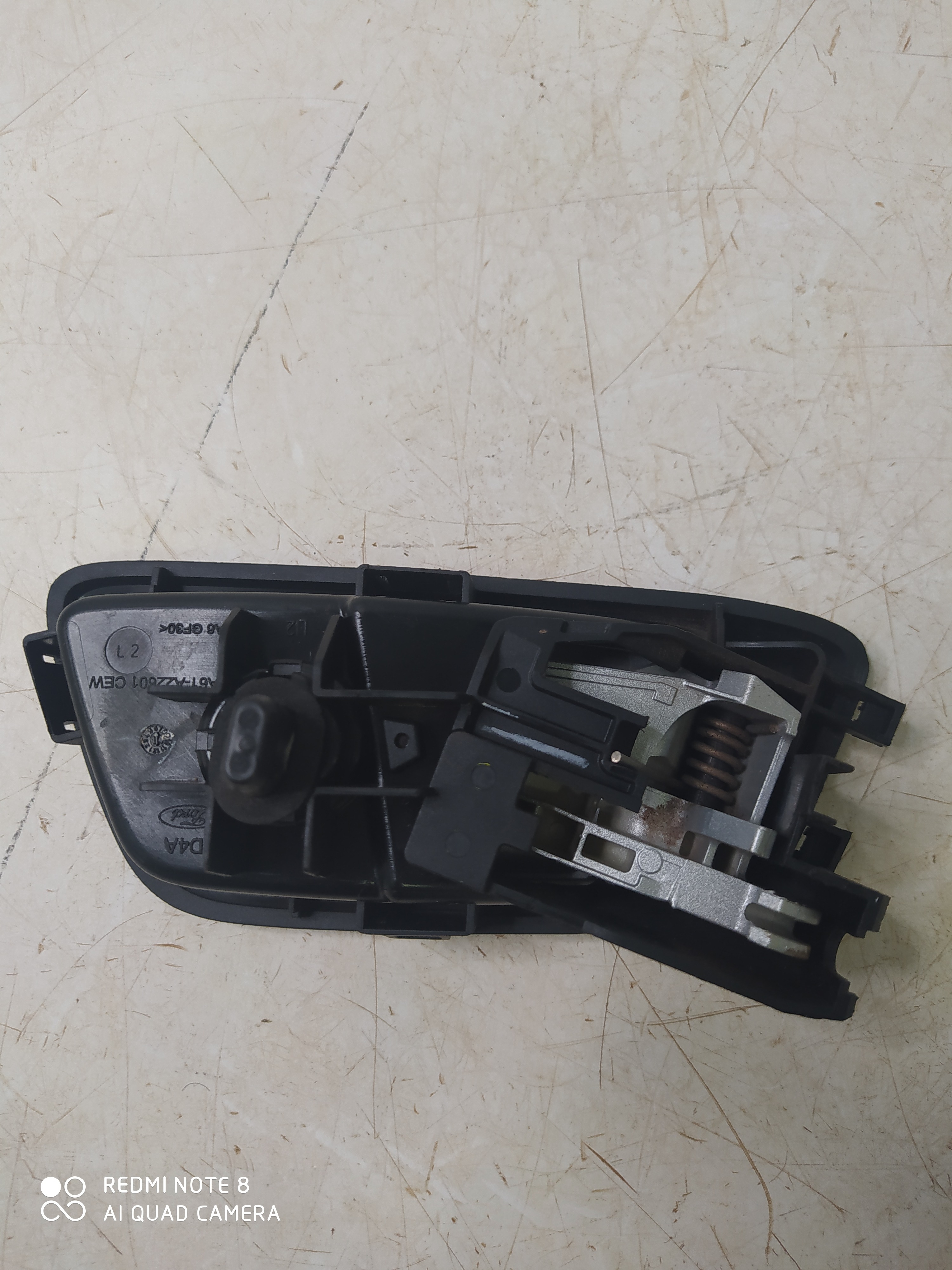 Maçaneta Interna Traseira Esquerda Ford Ecosport 2014  Preto Traseira 5