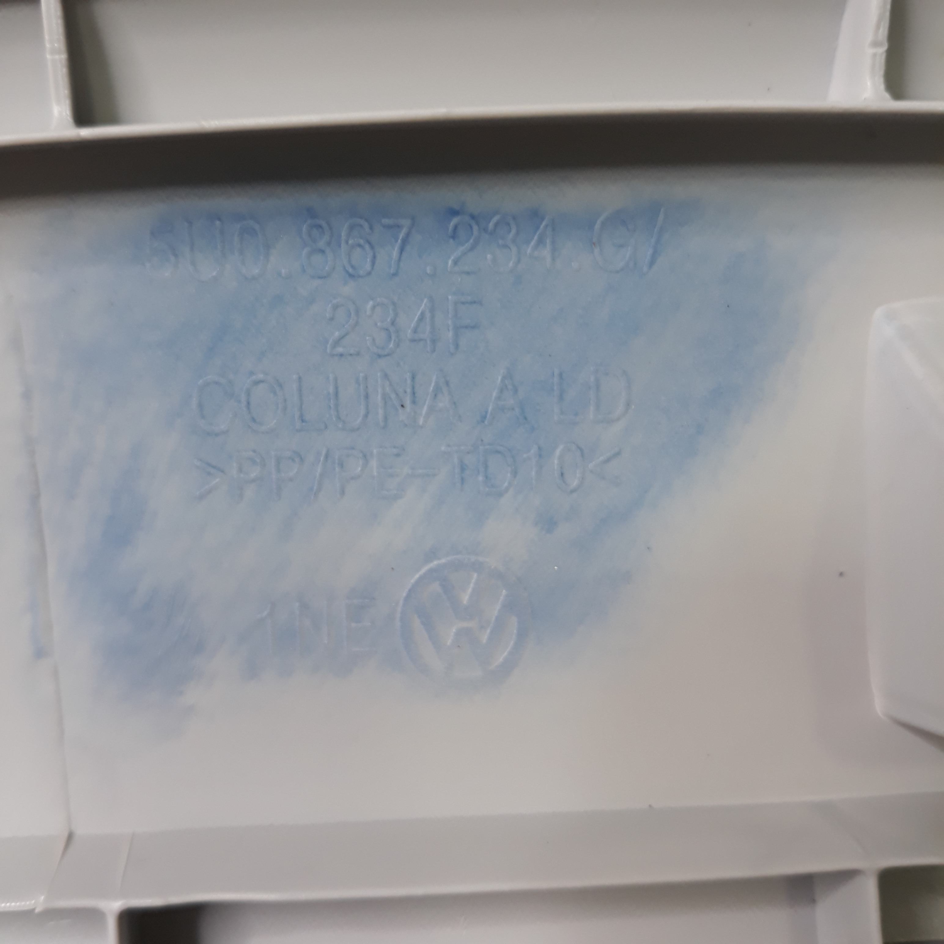 Acabamento Coluna Dianteira Vw Gol 2019 Par