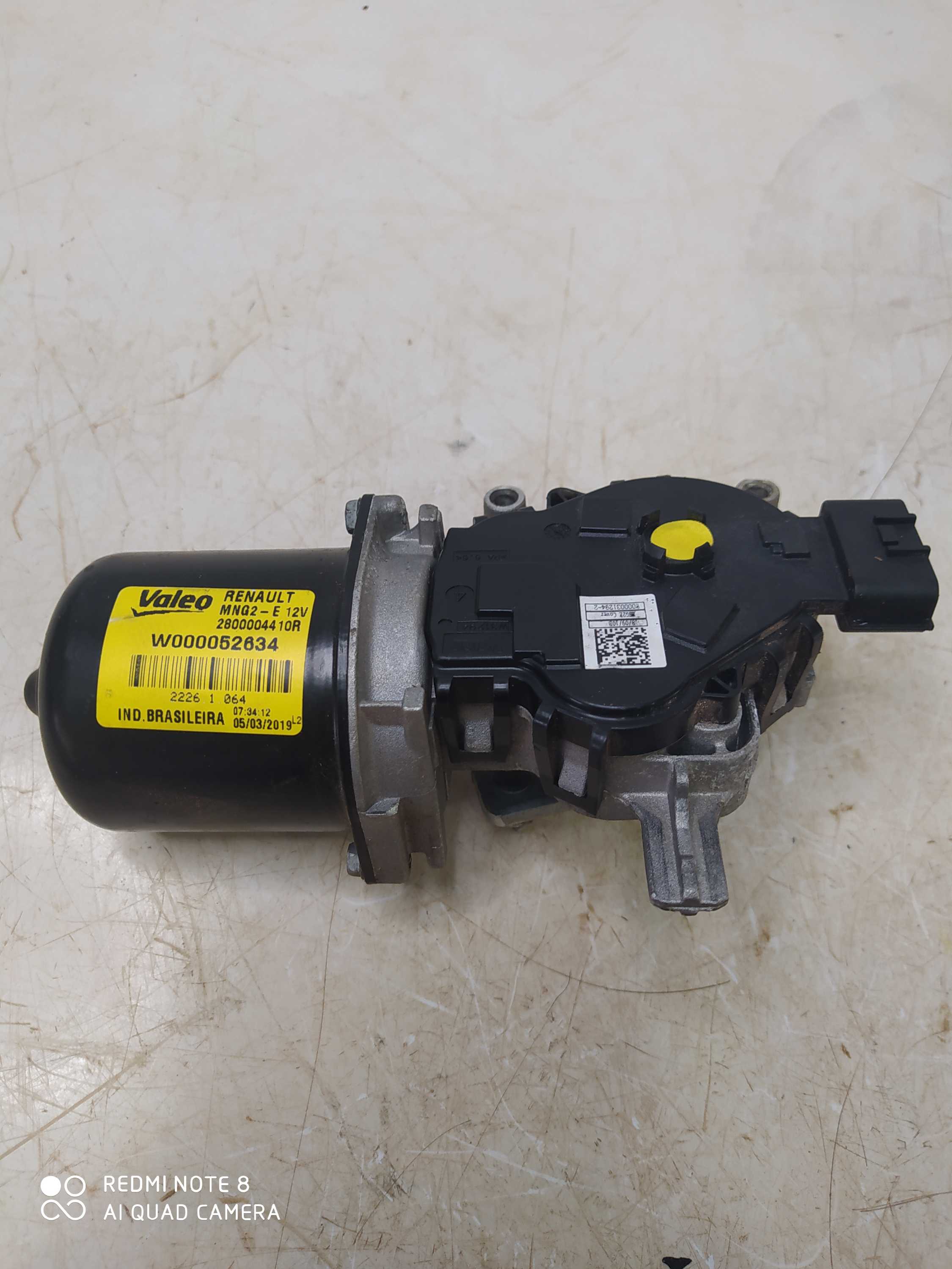 Motor Limpador Parabrisa Renault Sandero 2019